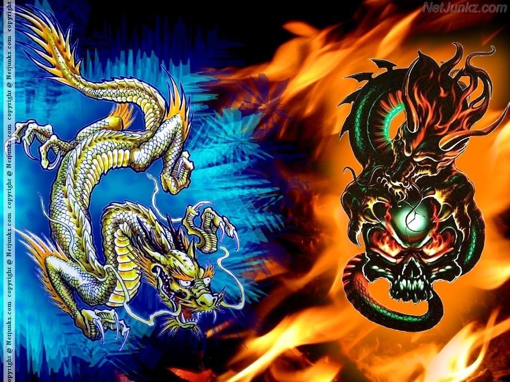 Cool Blue Fire Dragon Wallpapers