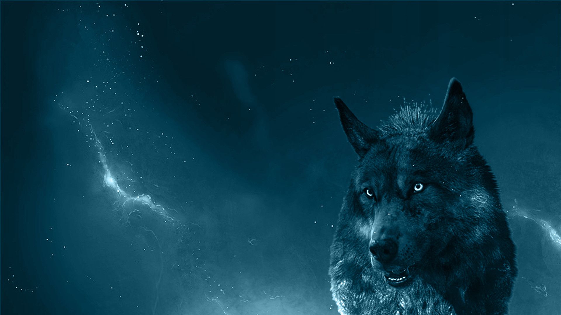 Cool Blue Wolf Wallpapers