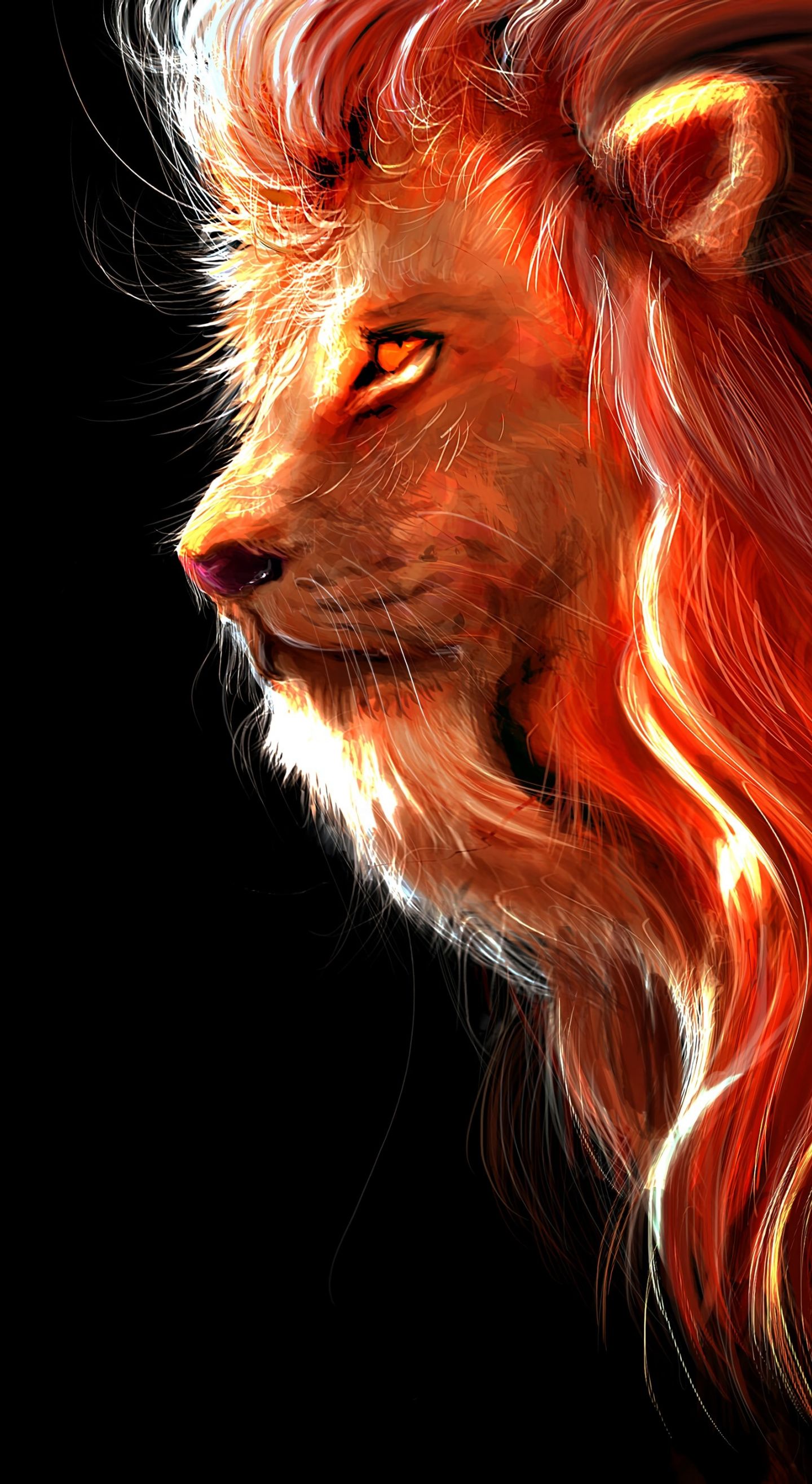 Cool Fire Lion Wallpapers