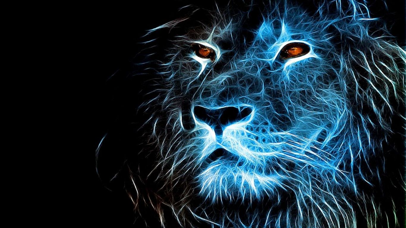 Cool Fire Lion Wallpapers