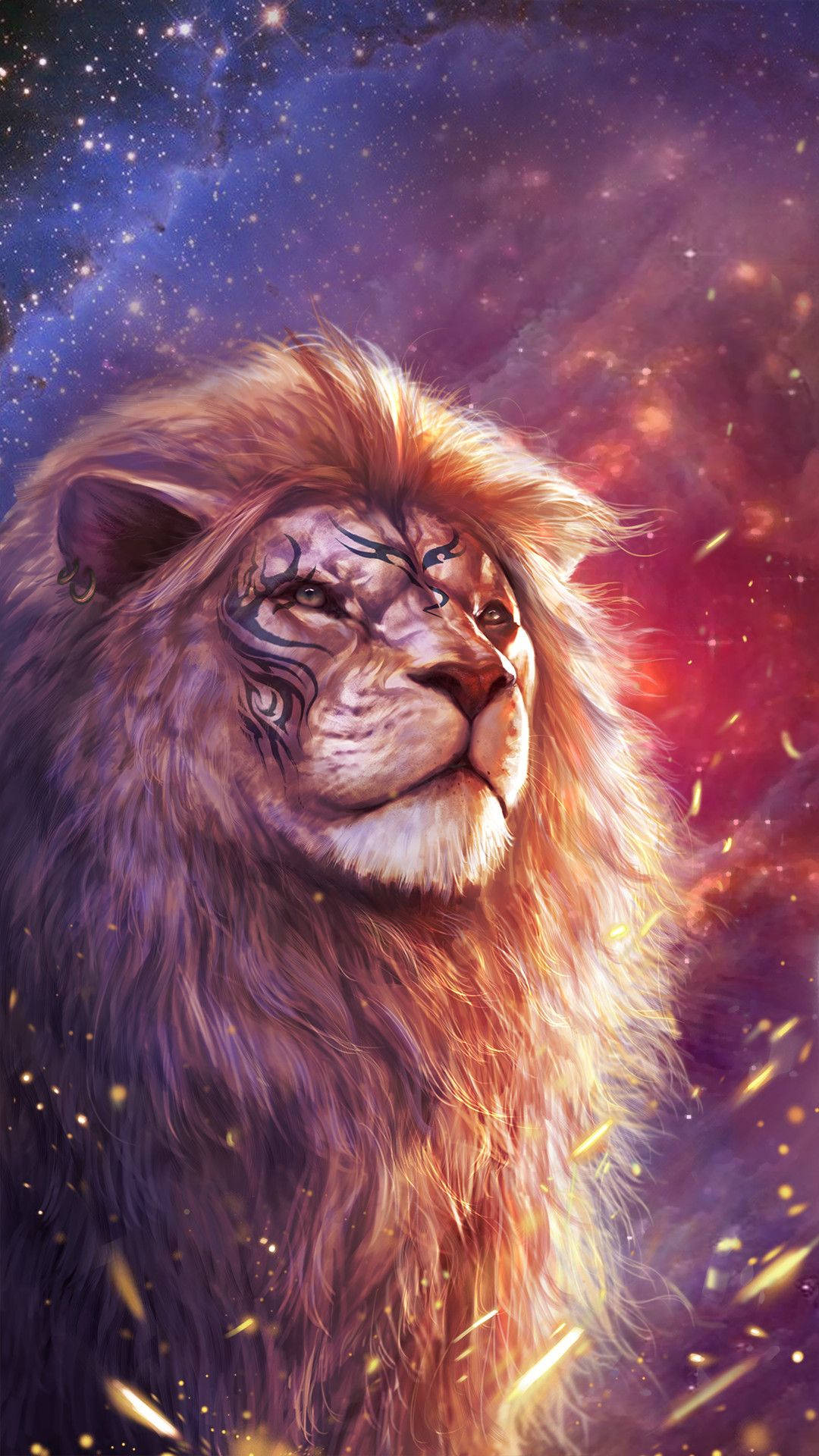 Cool Fire Lion Wallpapers