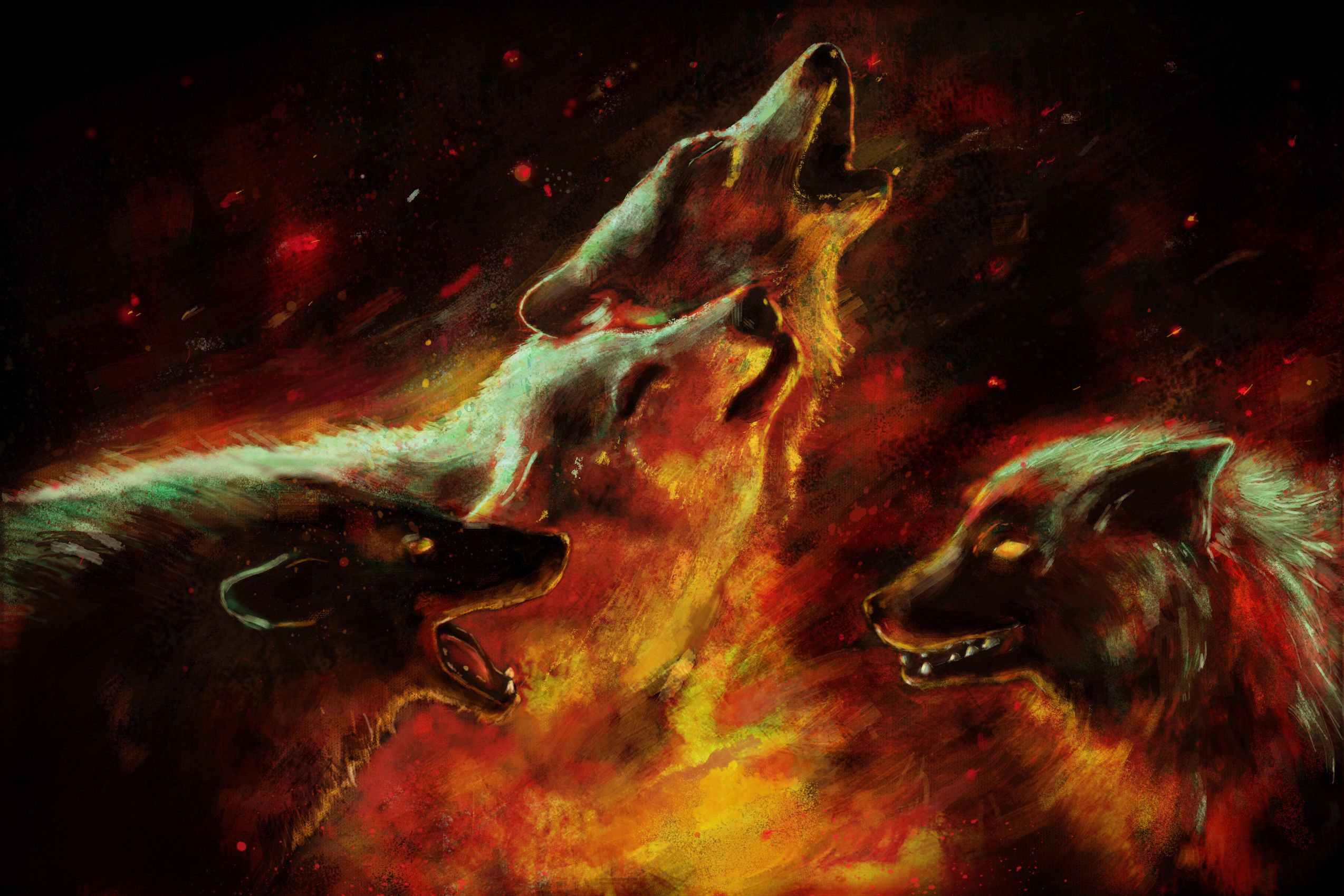 Cool Fire WolfWallpapers