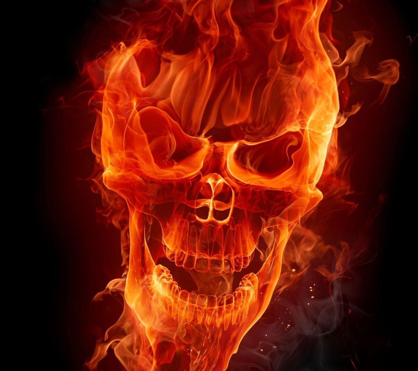 Cool Flaming SkullWallpapers