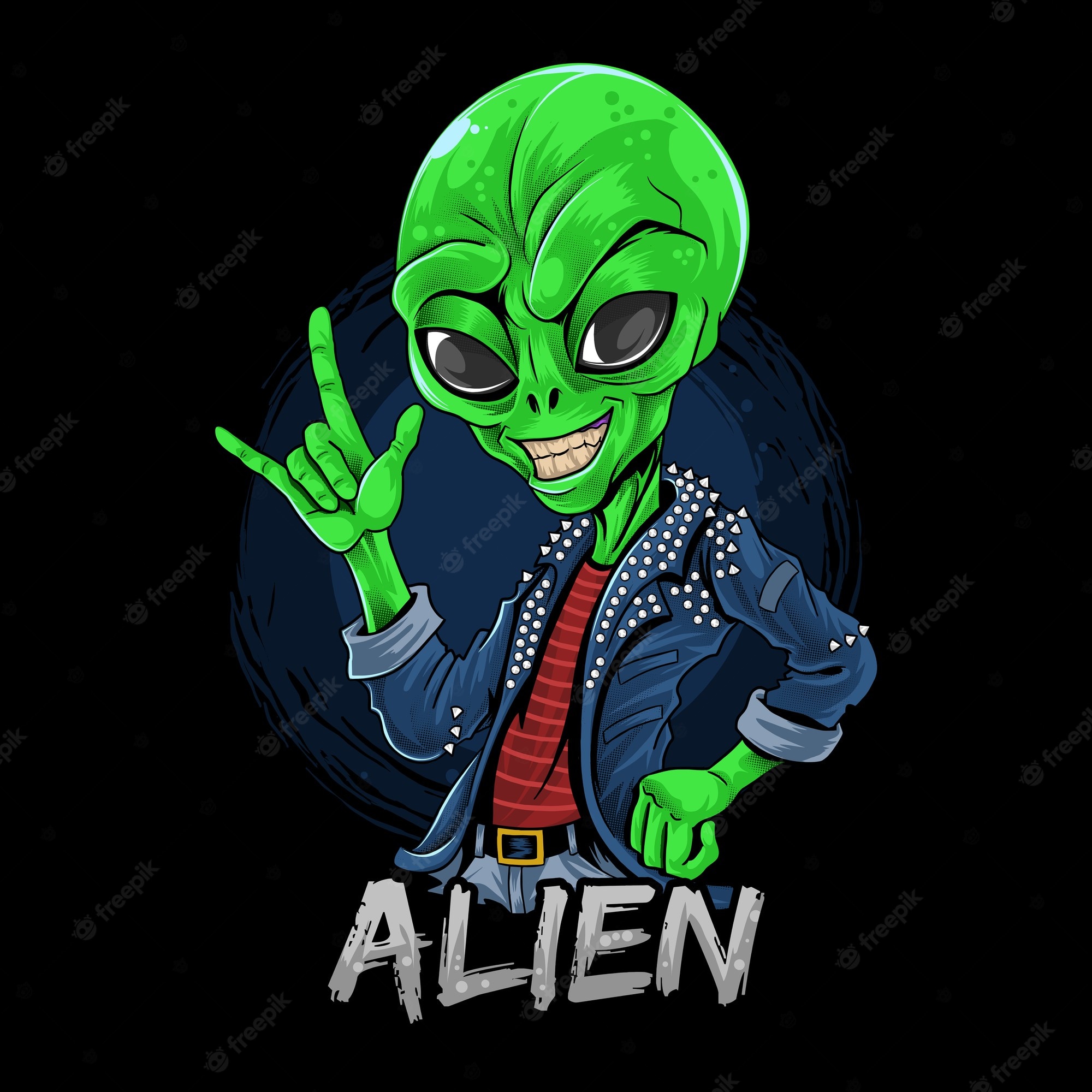 Cool Green Alien Wallpapers