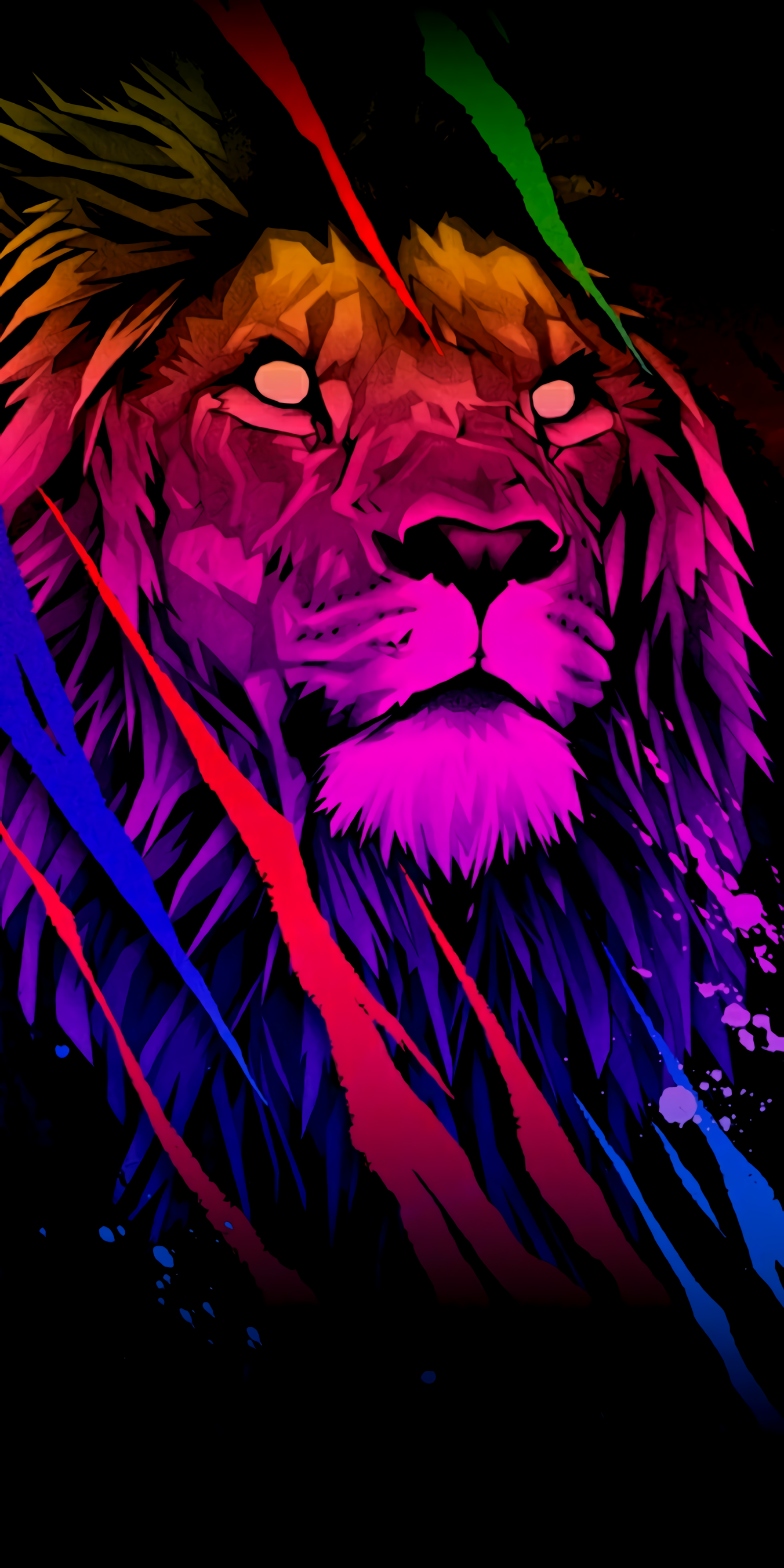 Cool Neon Lion Wallpapers