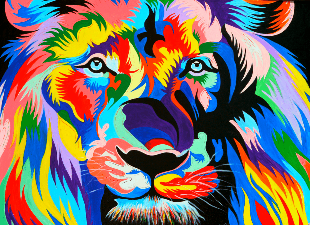 Cool Neon Lion Wallpapers