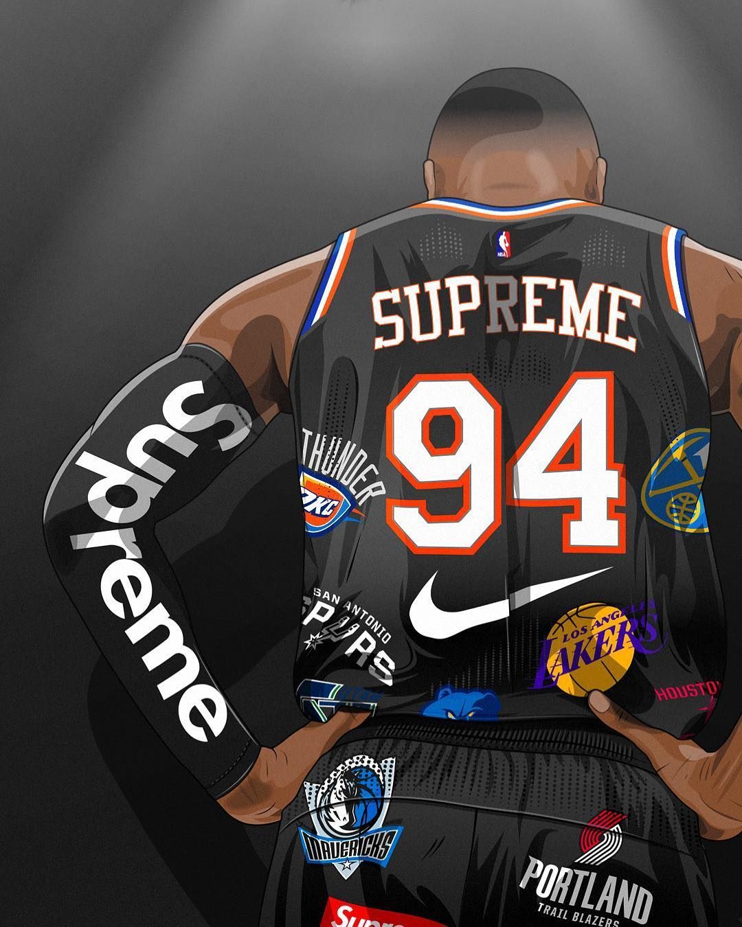 Cool Supreme Nba Wallpapers