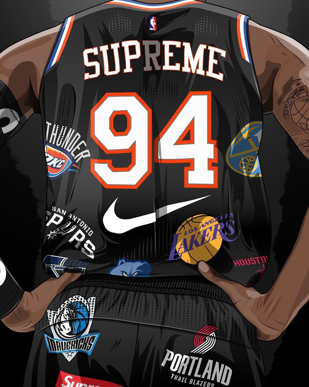 Cool Supreme Nba Wallpapers