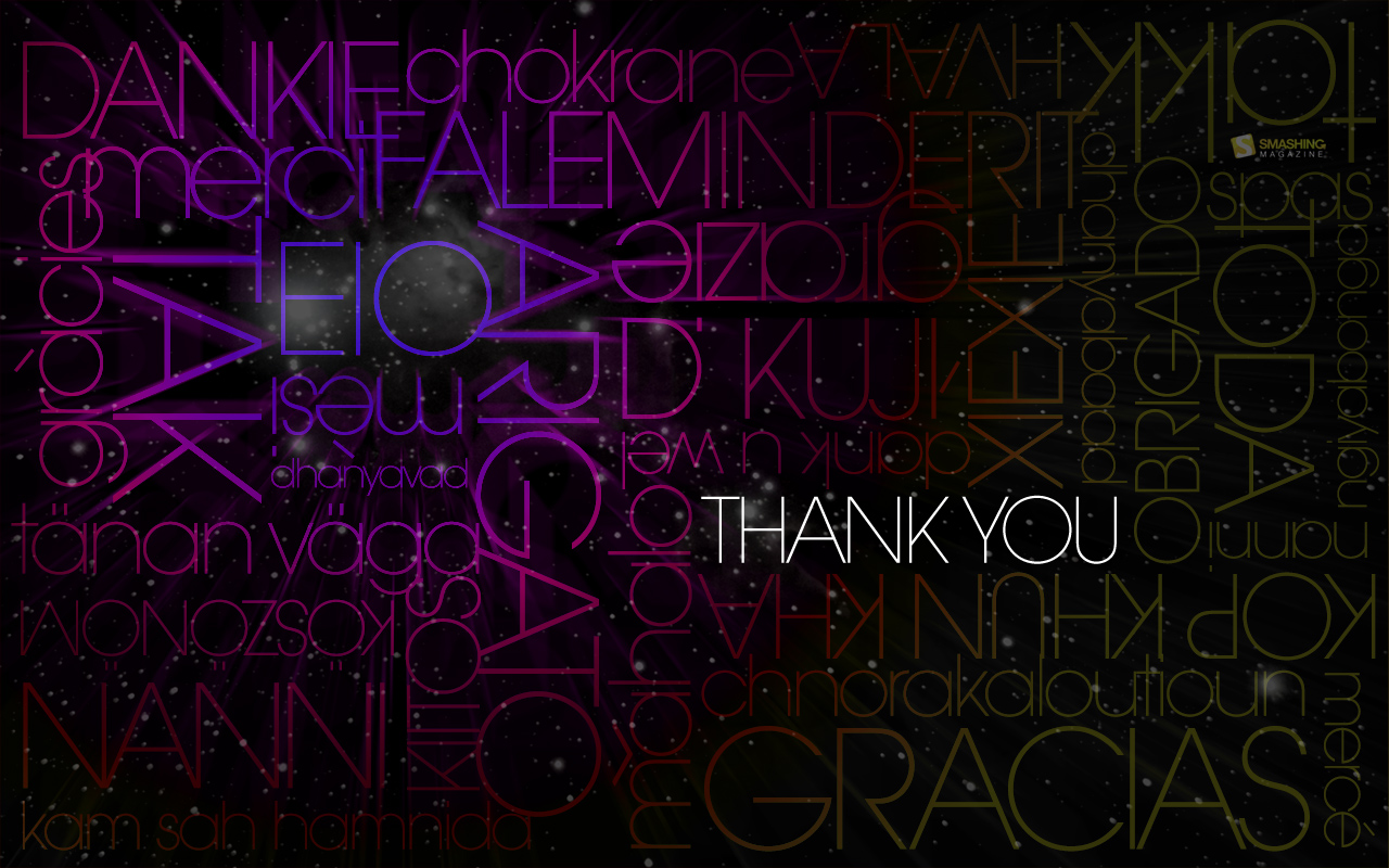 Cool Thank You Wallpapers