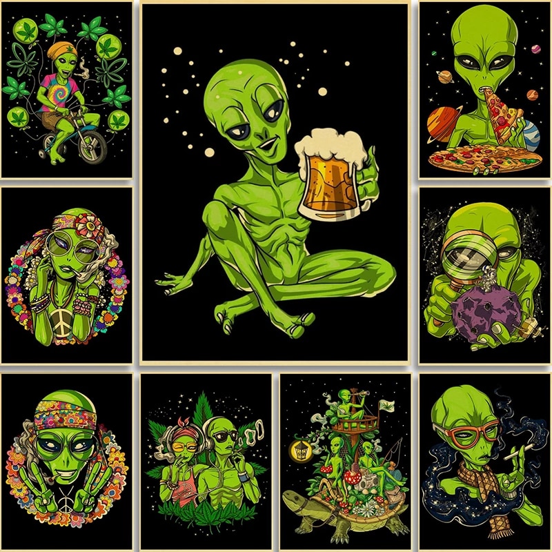 Retro Alien Wallpapers