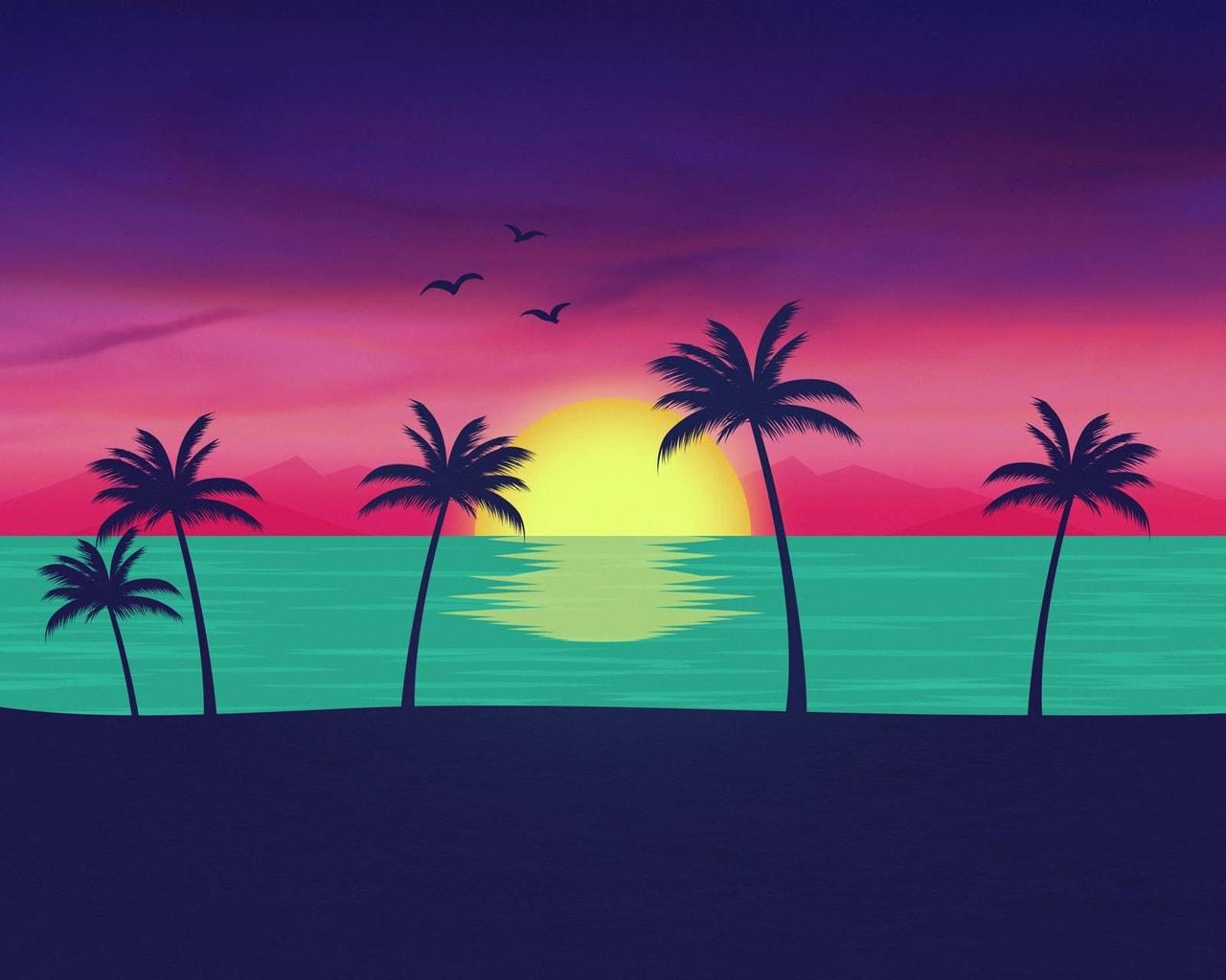 Retro Beach Wallpapers