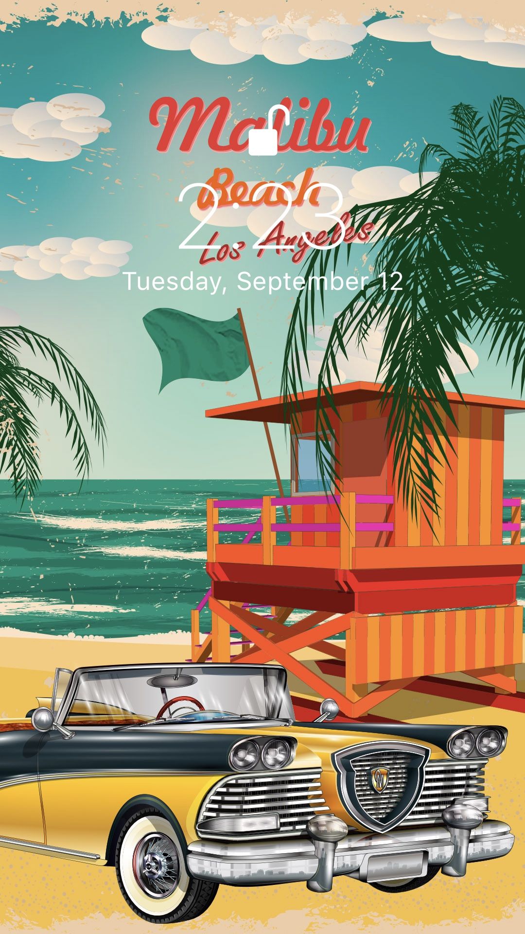 Retro Beach ArtWallpapers