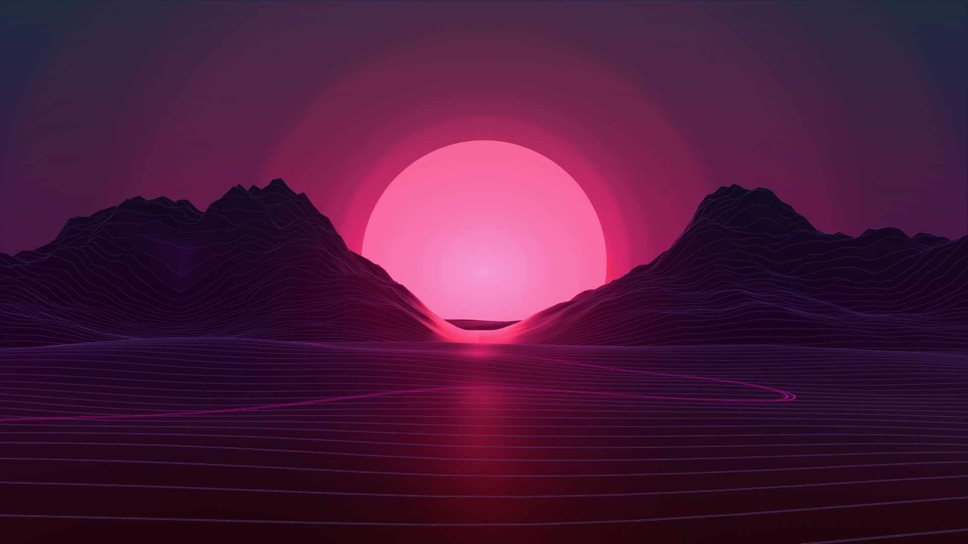 Retro Sunset 1920X1080Wallpapers