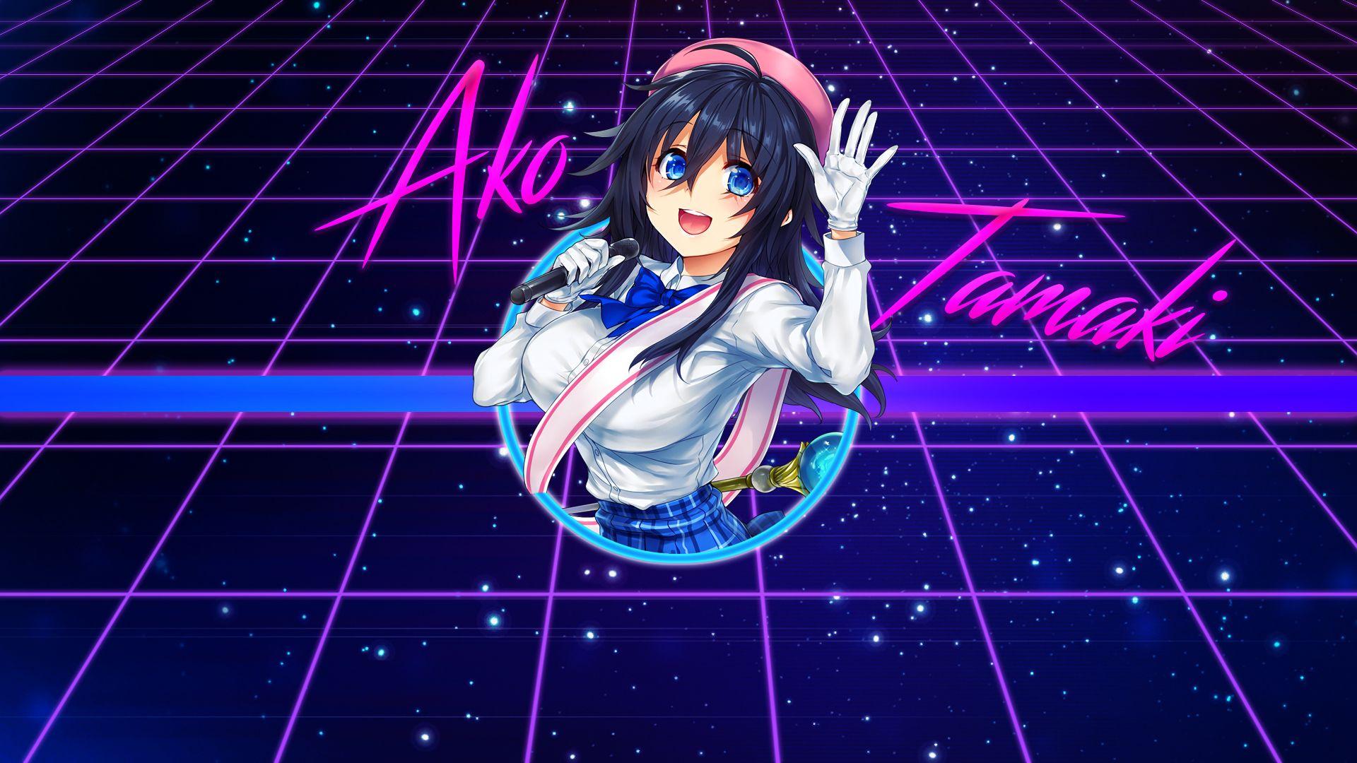 Retro Wave Anime GirlWallpapers