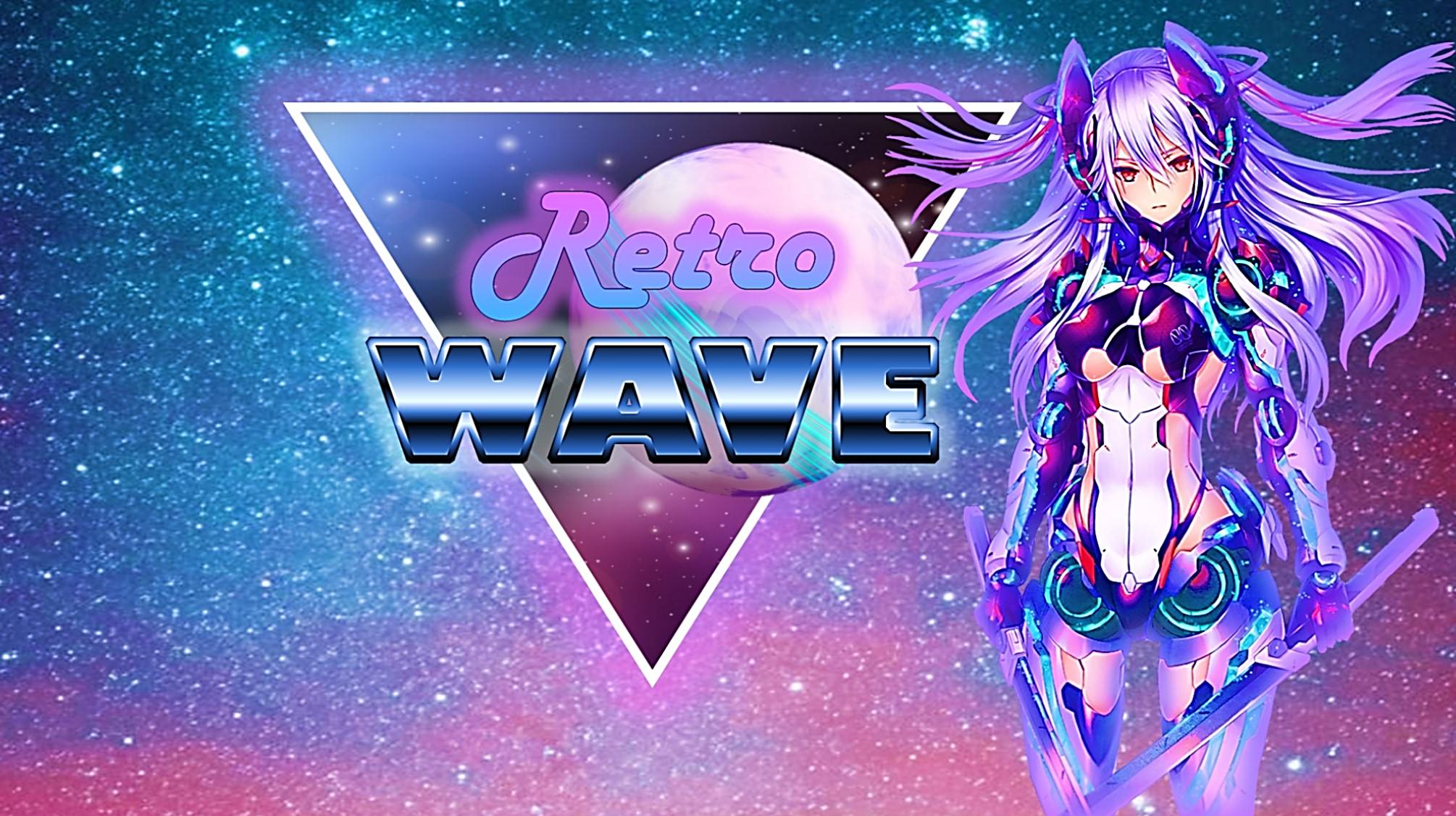 Retro Wave Anime GirlWallpapers