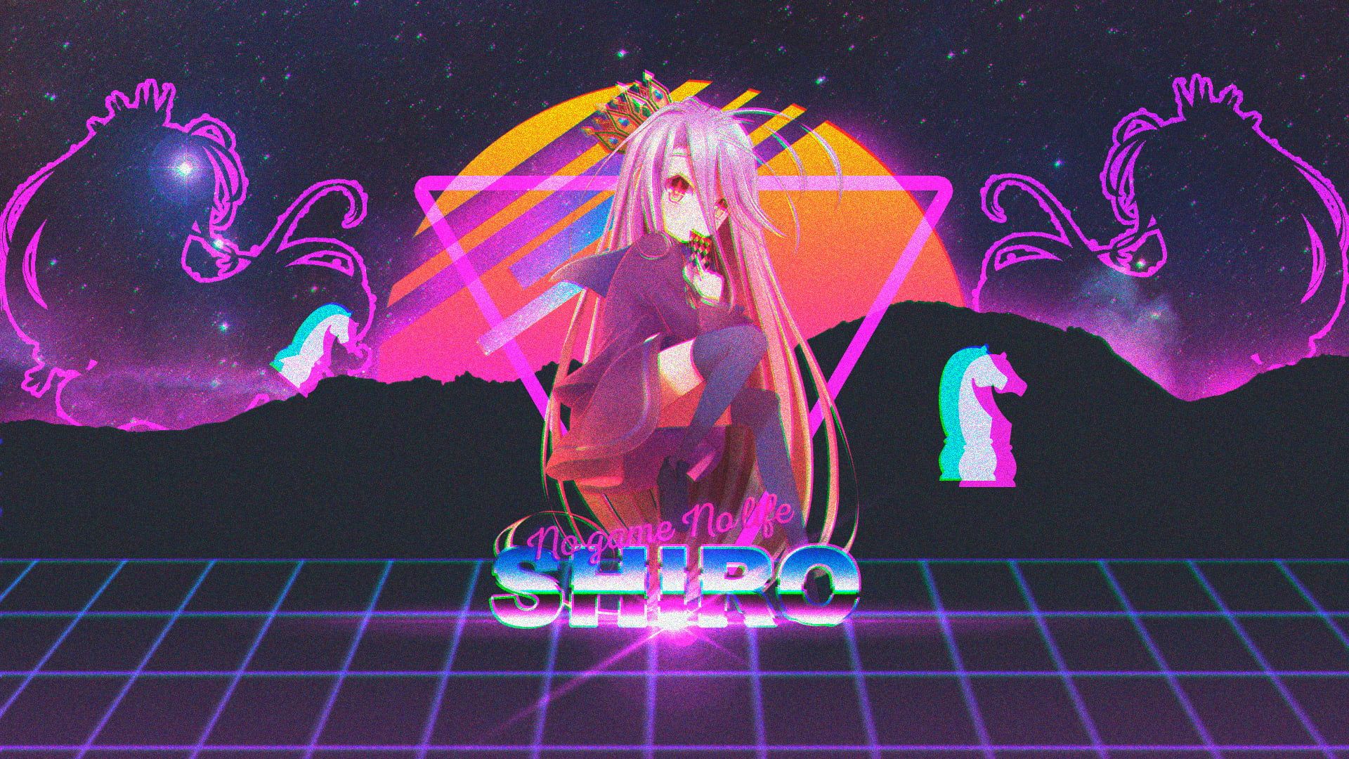 Retro Wave Anime GirlWallpapers