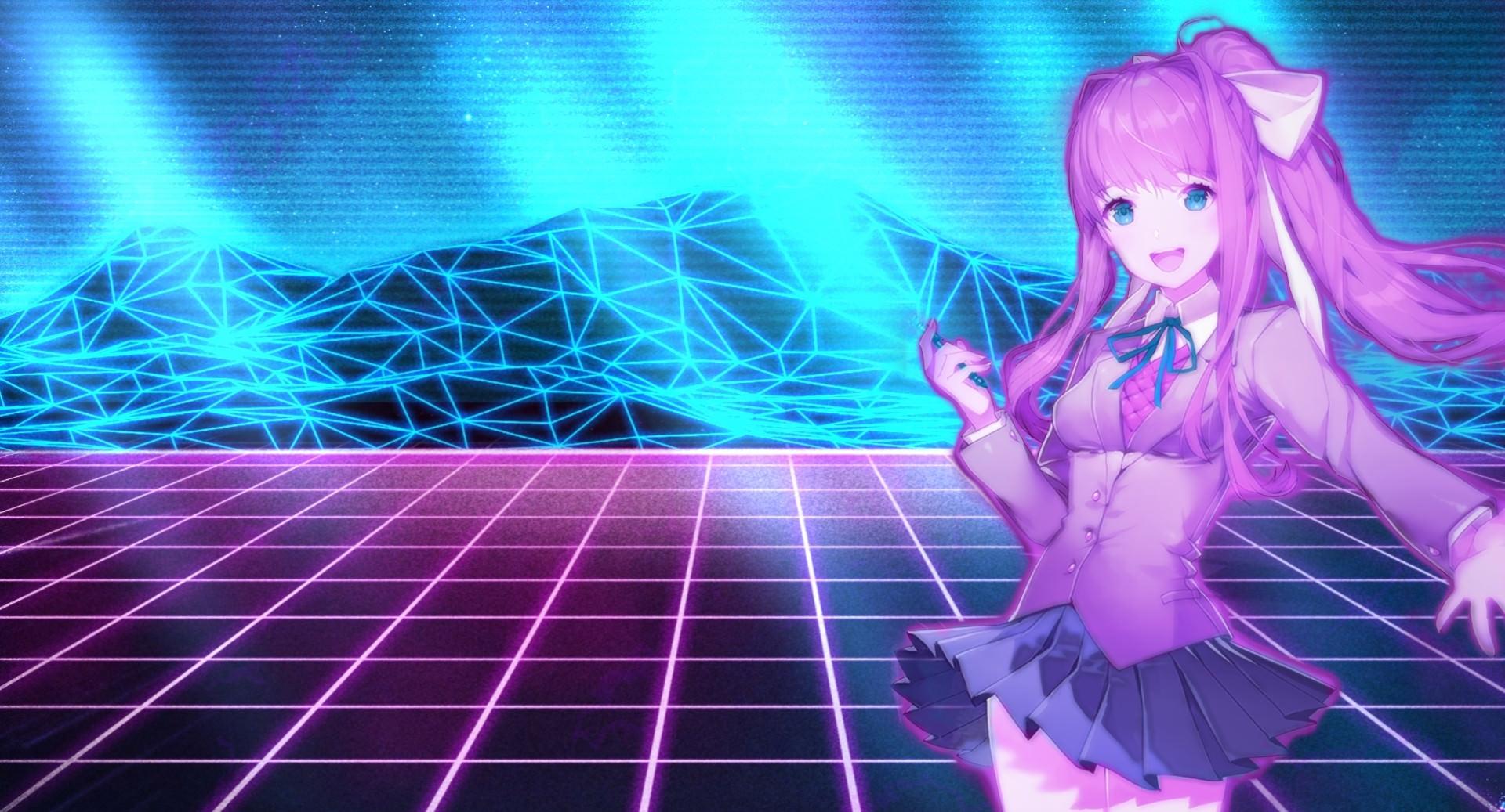 Retro Wave Anime GirlWallpapers