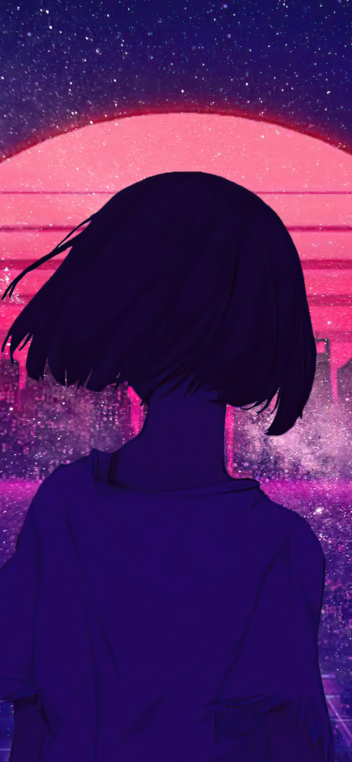 Retro Wave Anime GirlWallpapers