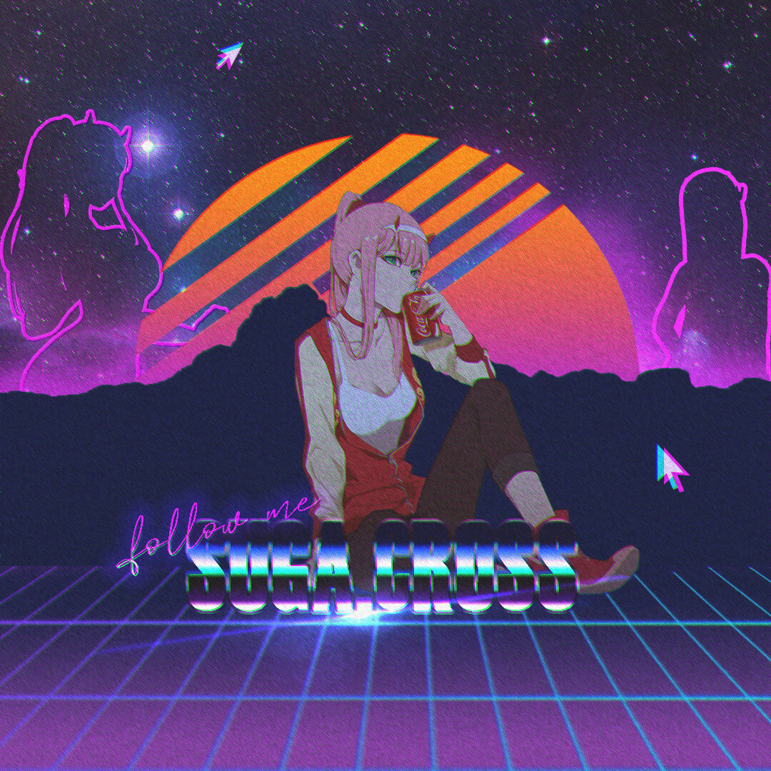 Retro Wave Anime GirlWallpapers