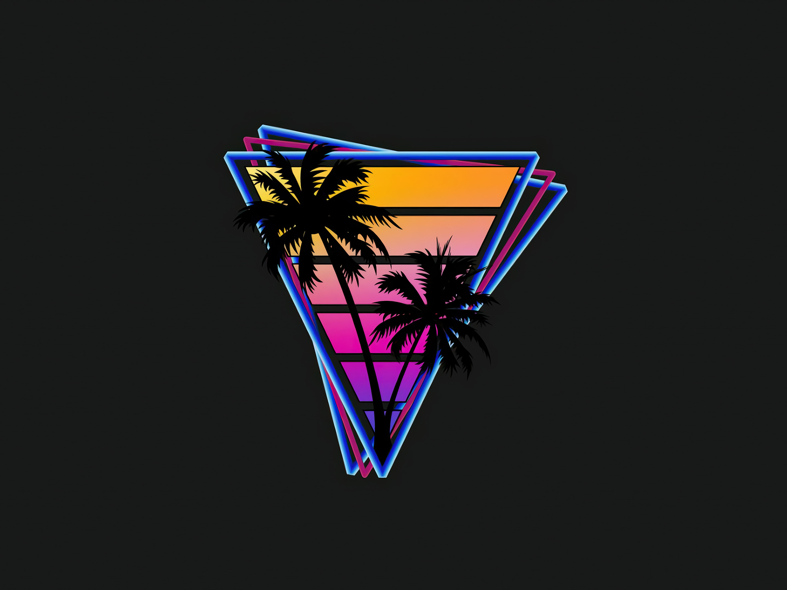 Retrowave Palm TreesWallpapers