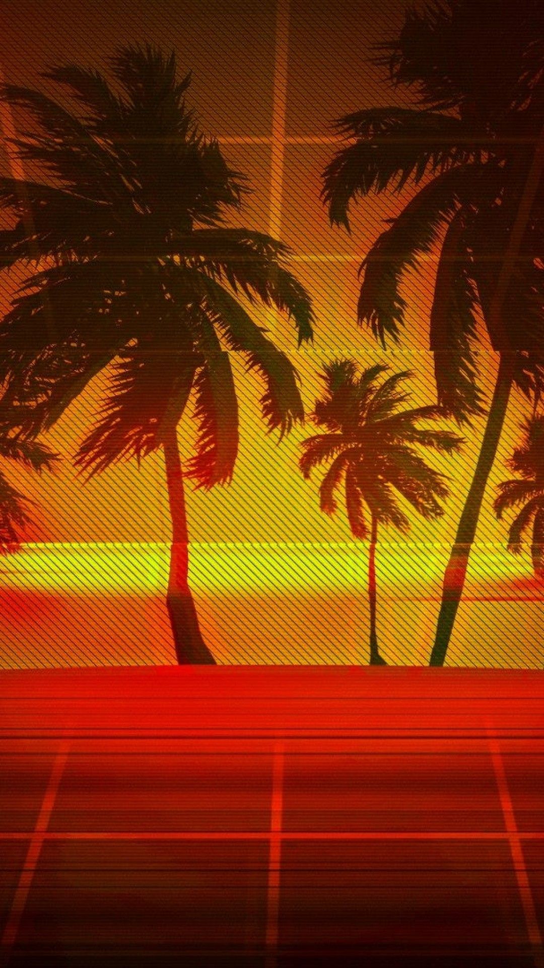 Retrowave Palm TreesWallpapers