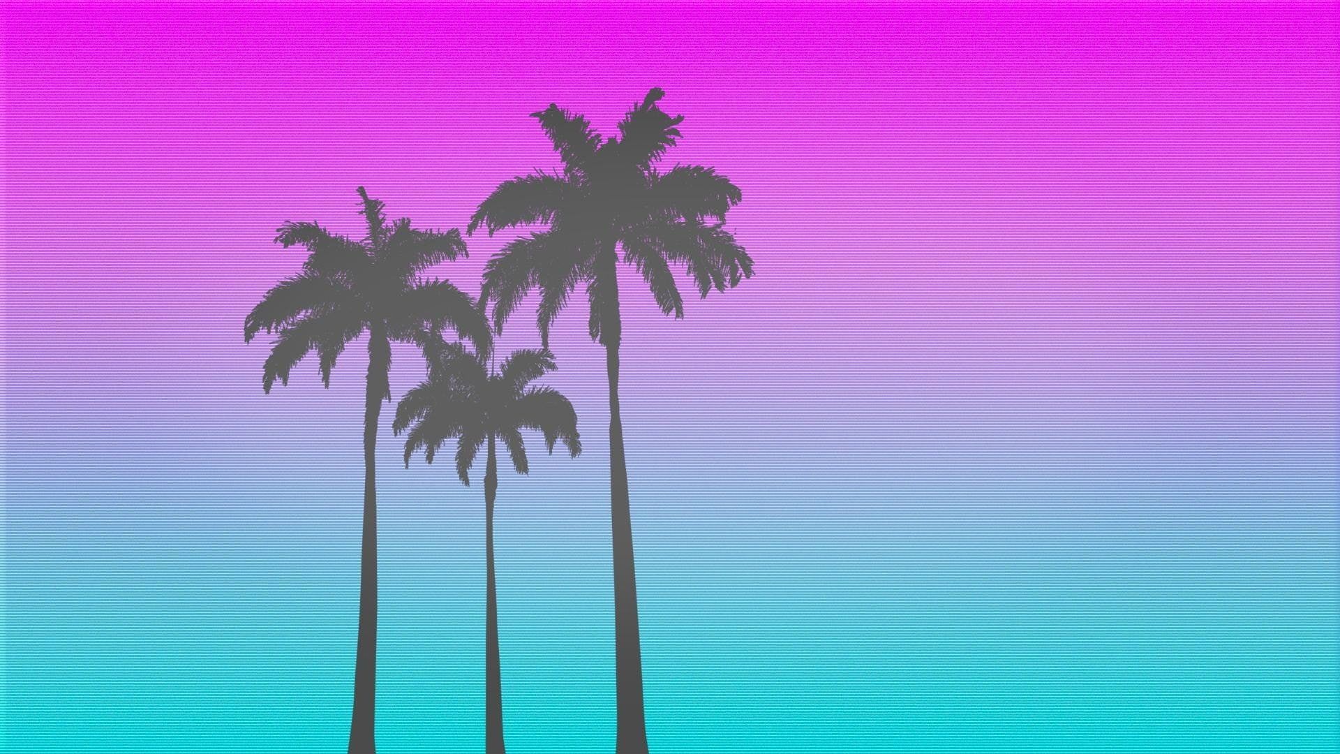 Retrowave Palm TreesWallpapers