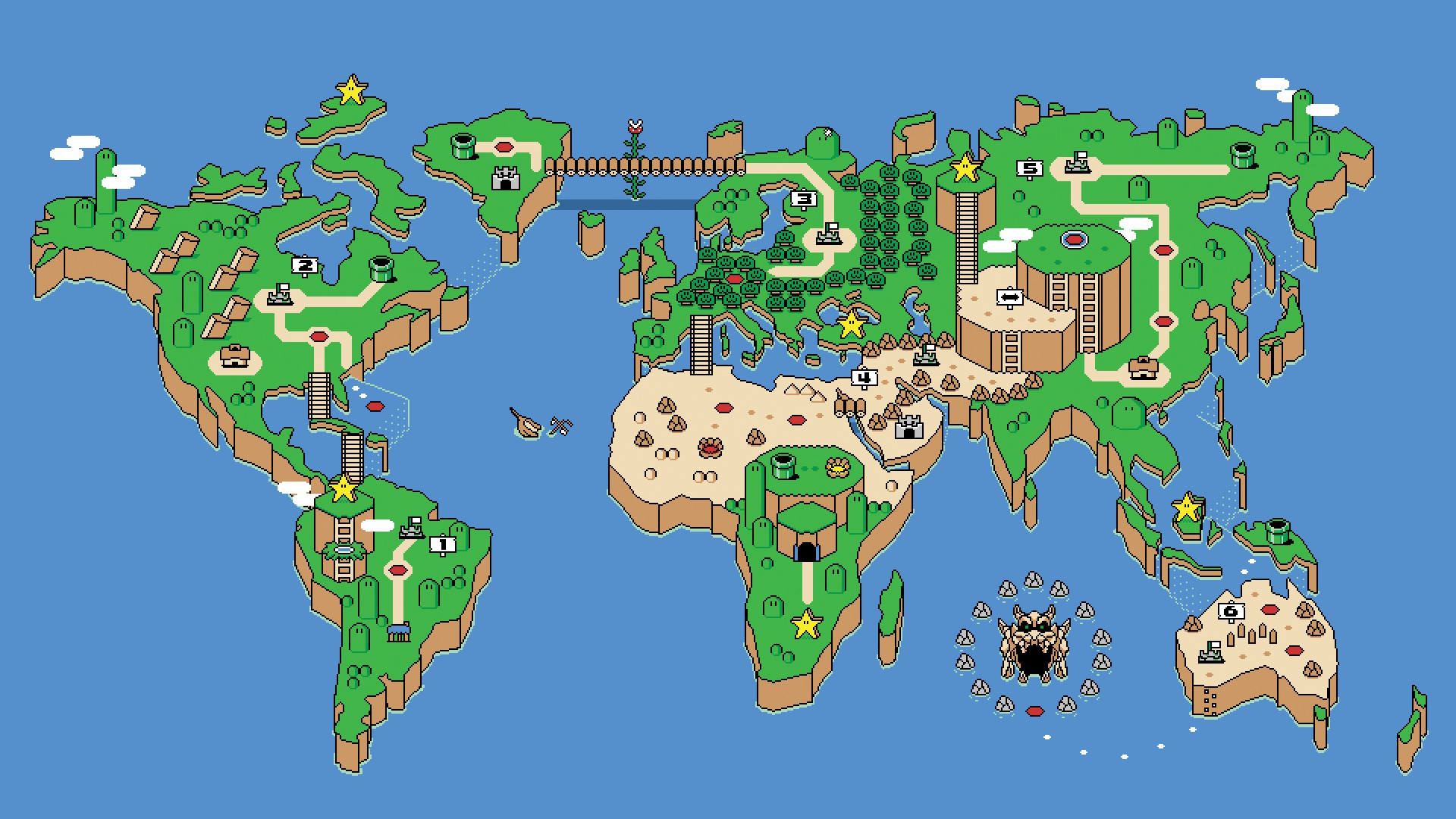 8 Bit Mario  Wallpapers