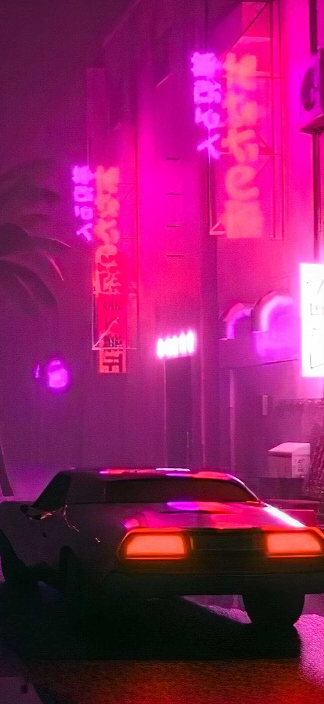 80S Neon Car Iphone Wallpapers