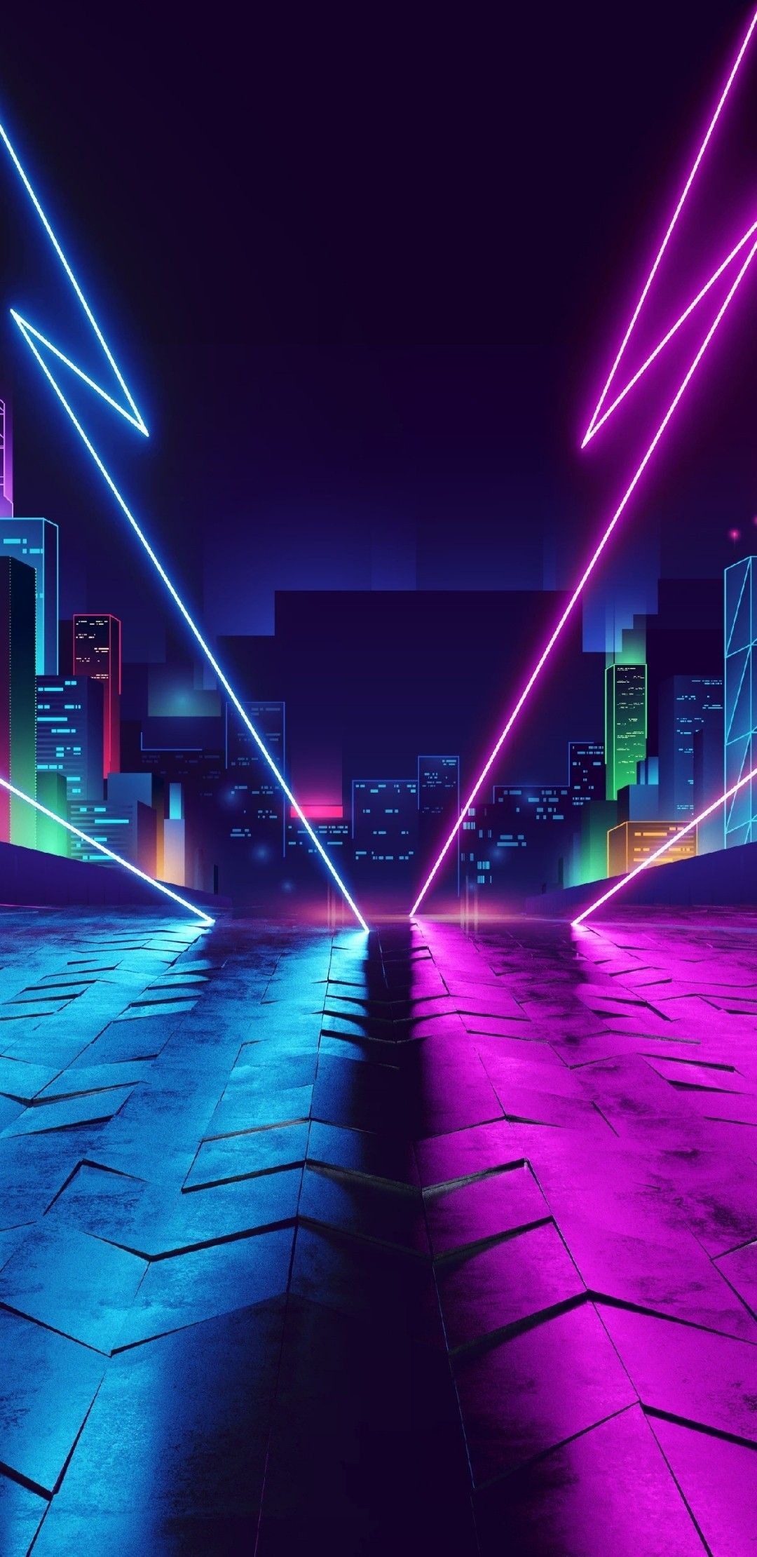 80S Neon Lights Wallpapers