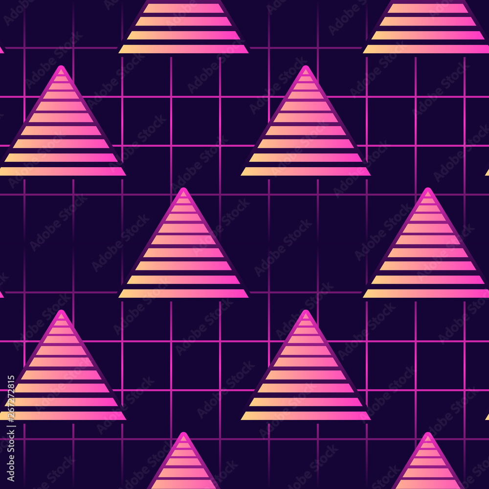 80S Neon Patterns Wallpapers