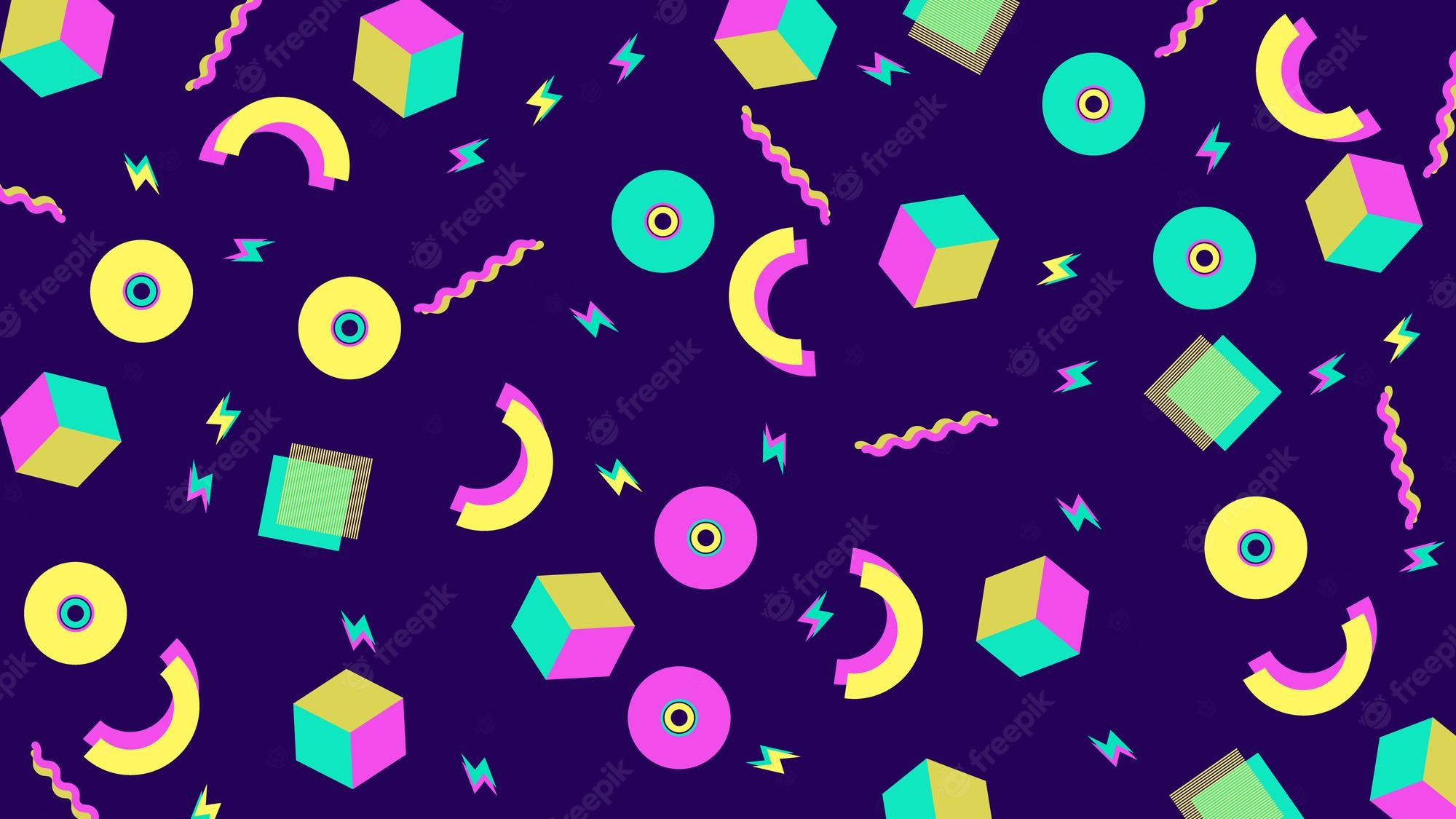 80S Shapes Wallpapers