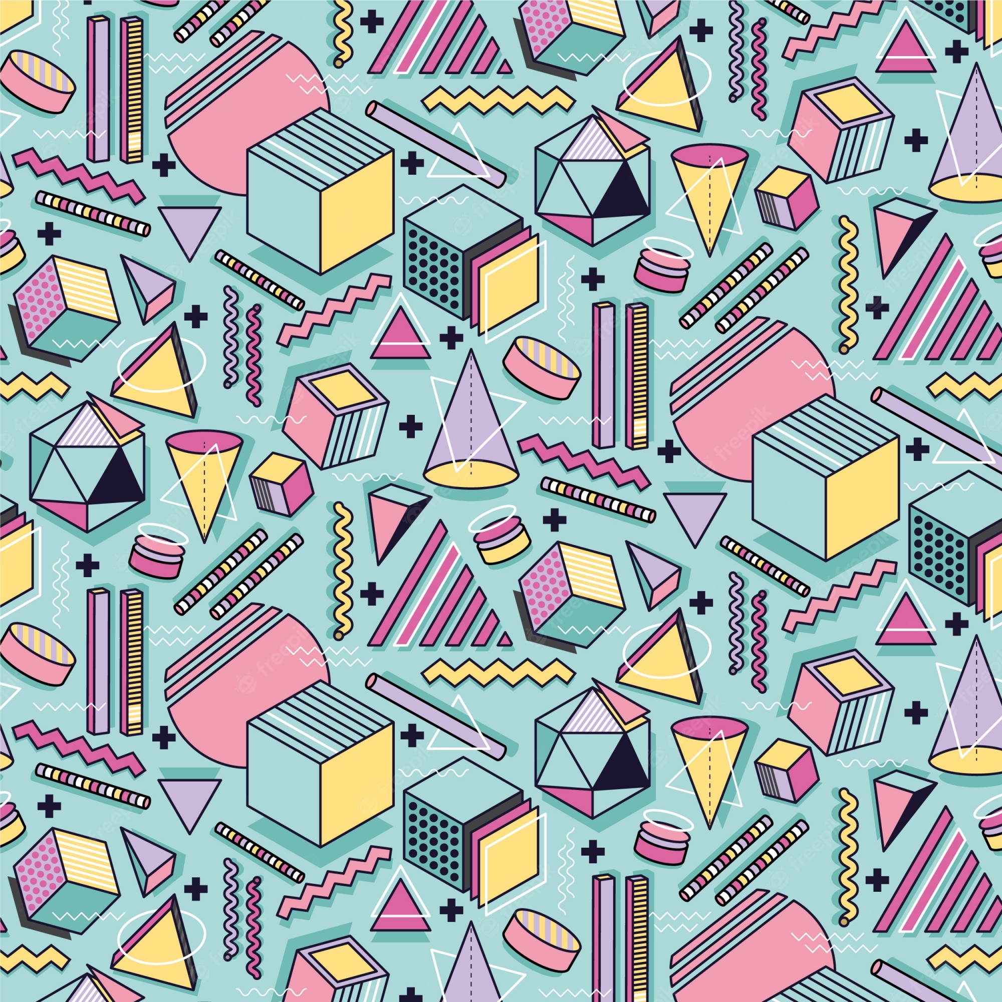 80S Shapes Wallpapers