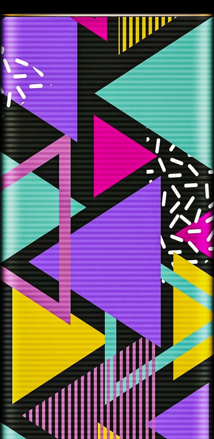 90S Neon Geometric Wallpapers