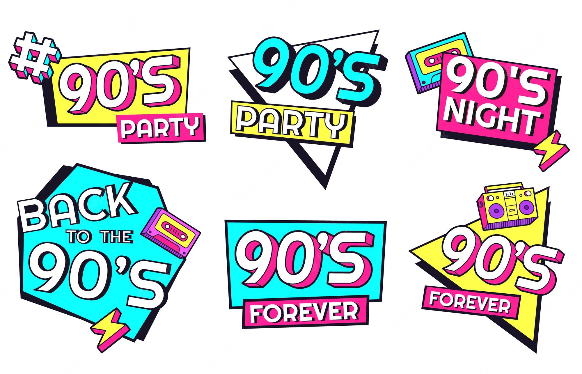 90S Themed Logos Wallpapers