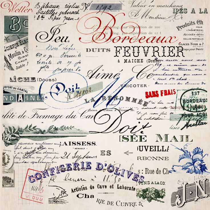 Vintage French Background