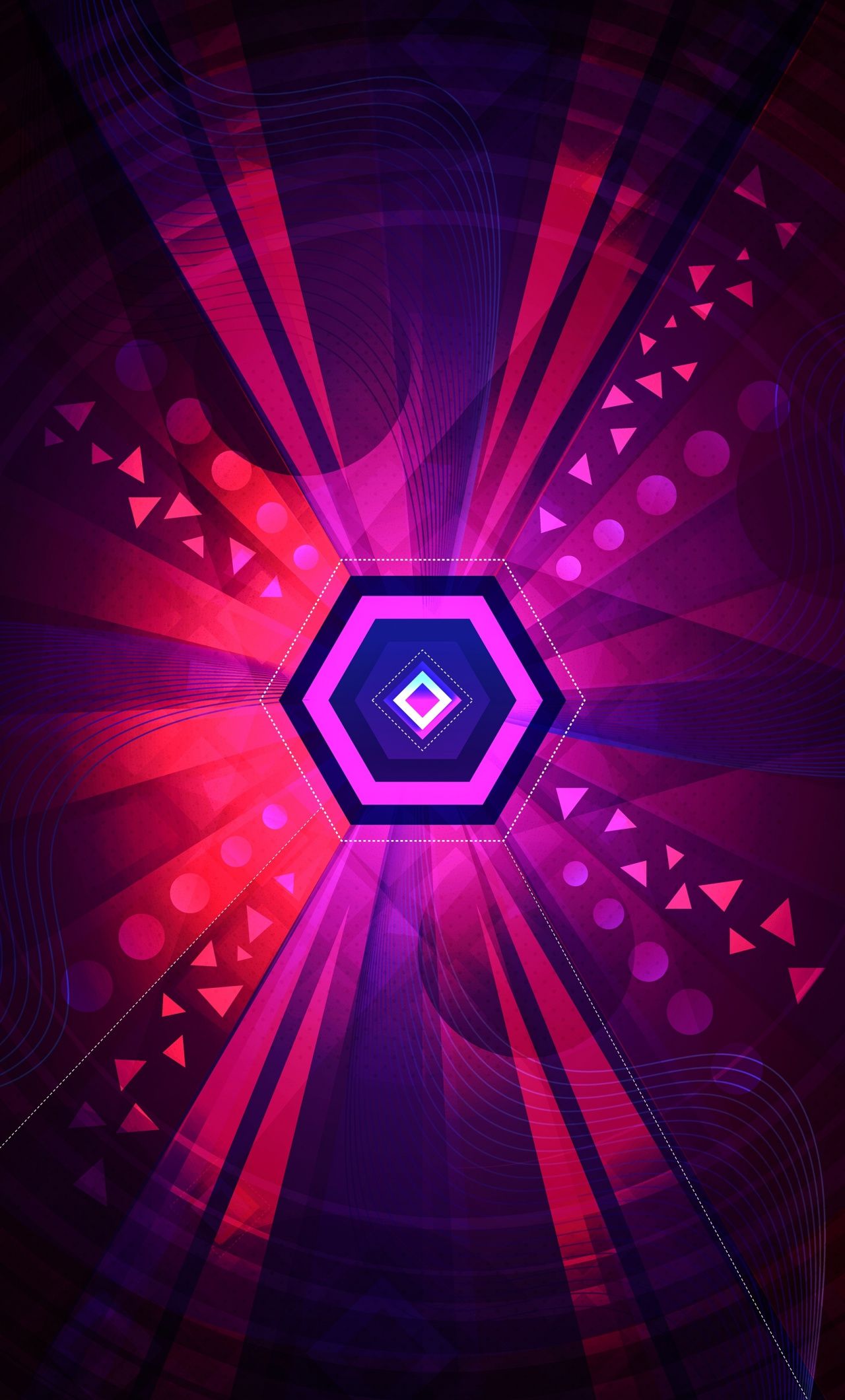 1080X2280 Polygon Wallpapers