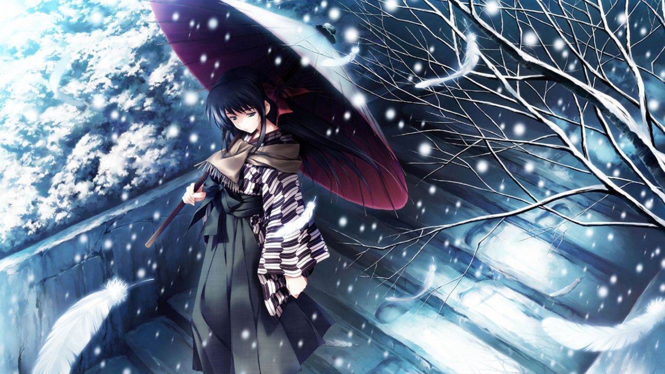 1366 X 768 Anime Girl Wallpapers