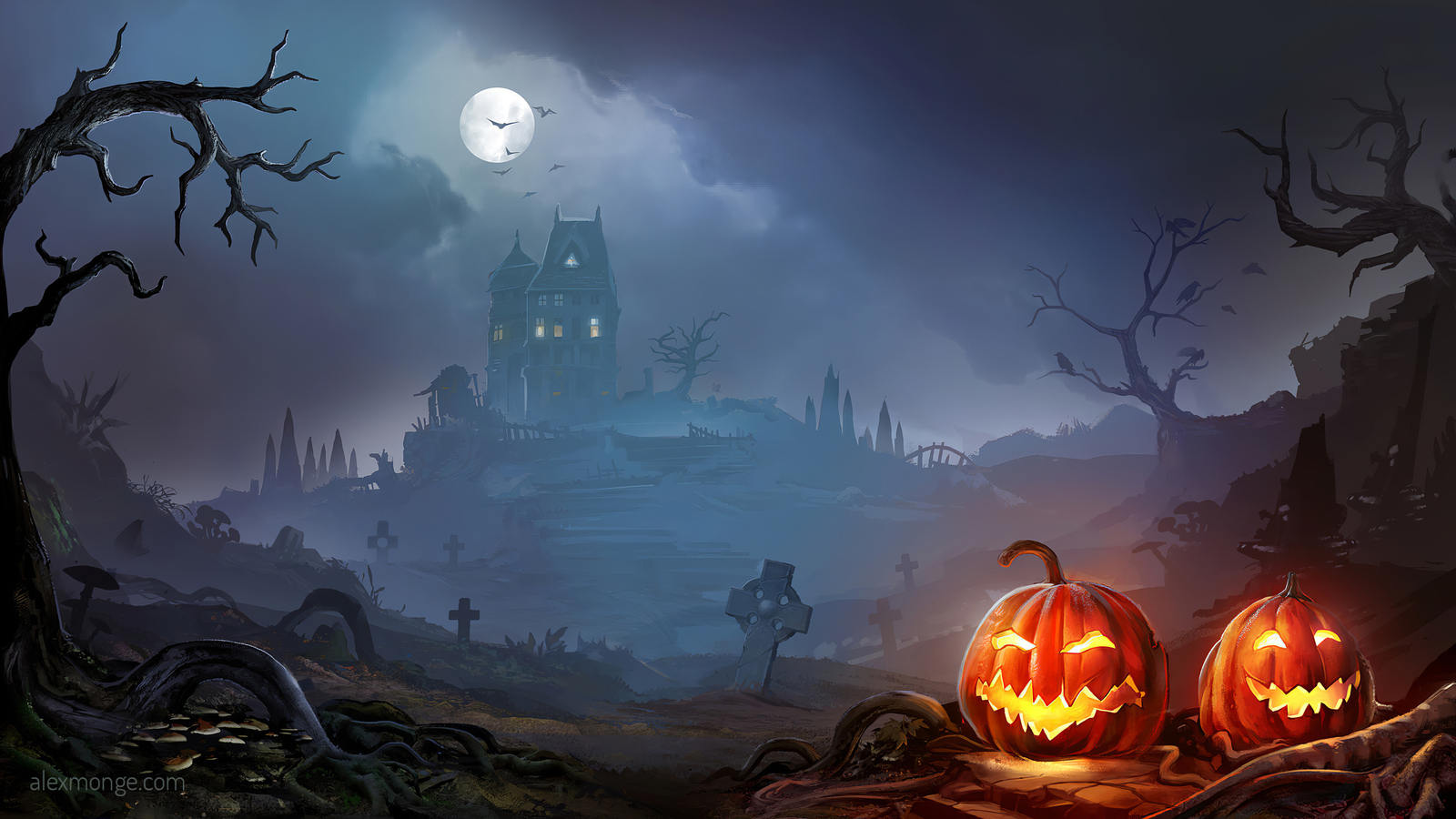 1600 X 900 Halloween Wallpapers