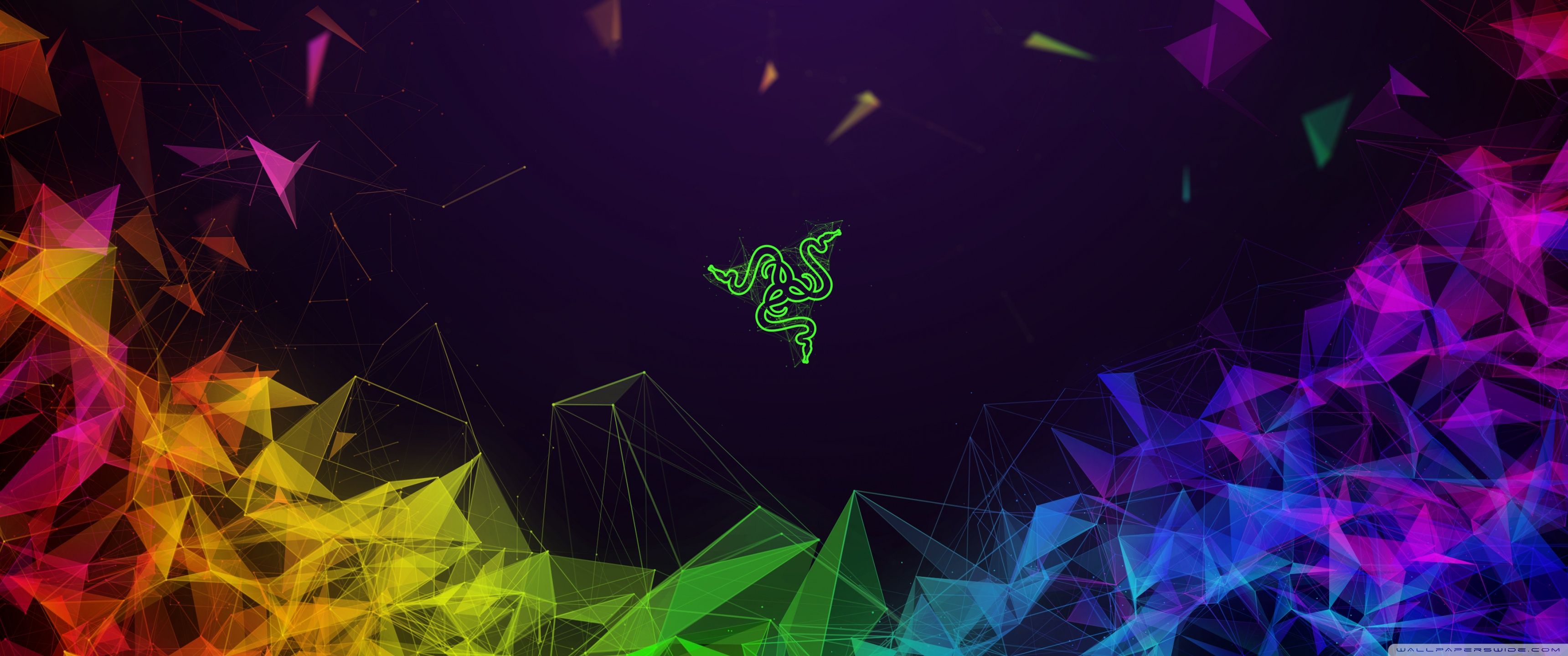 3440X1440 Razer Green Wallpapers