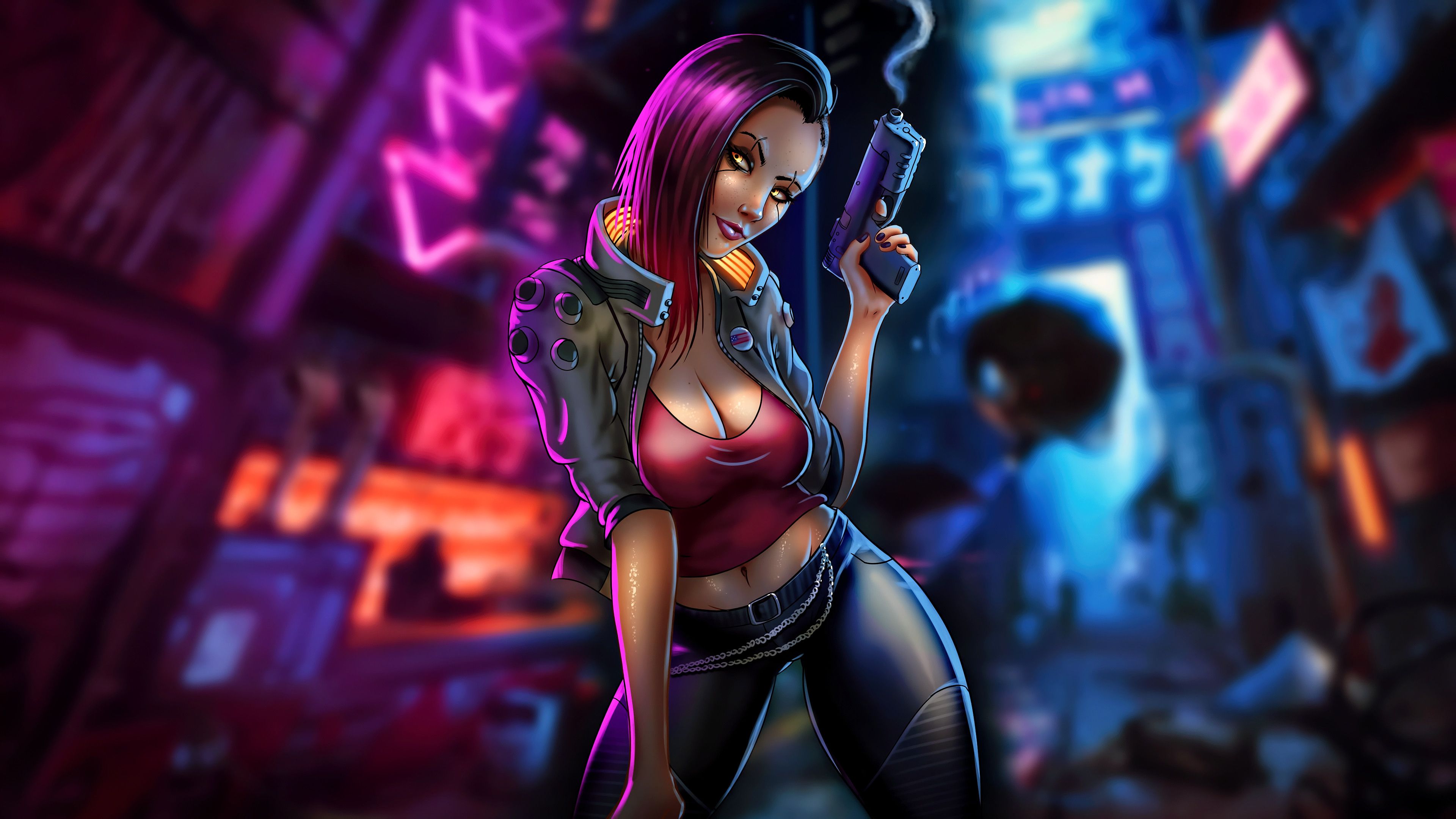 4K Cyberpunk Girl Wallpapers