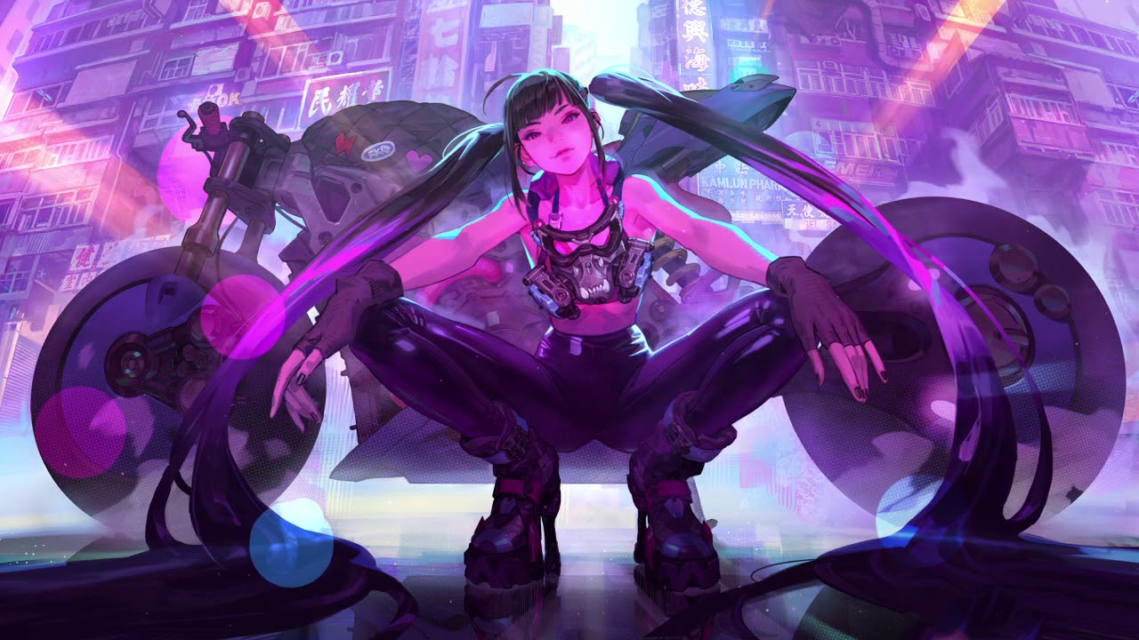 4K Cyberpunk Girl Wallpapers