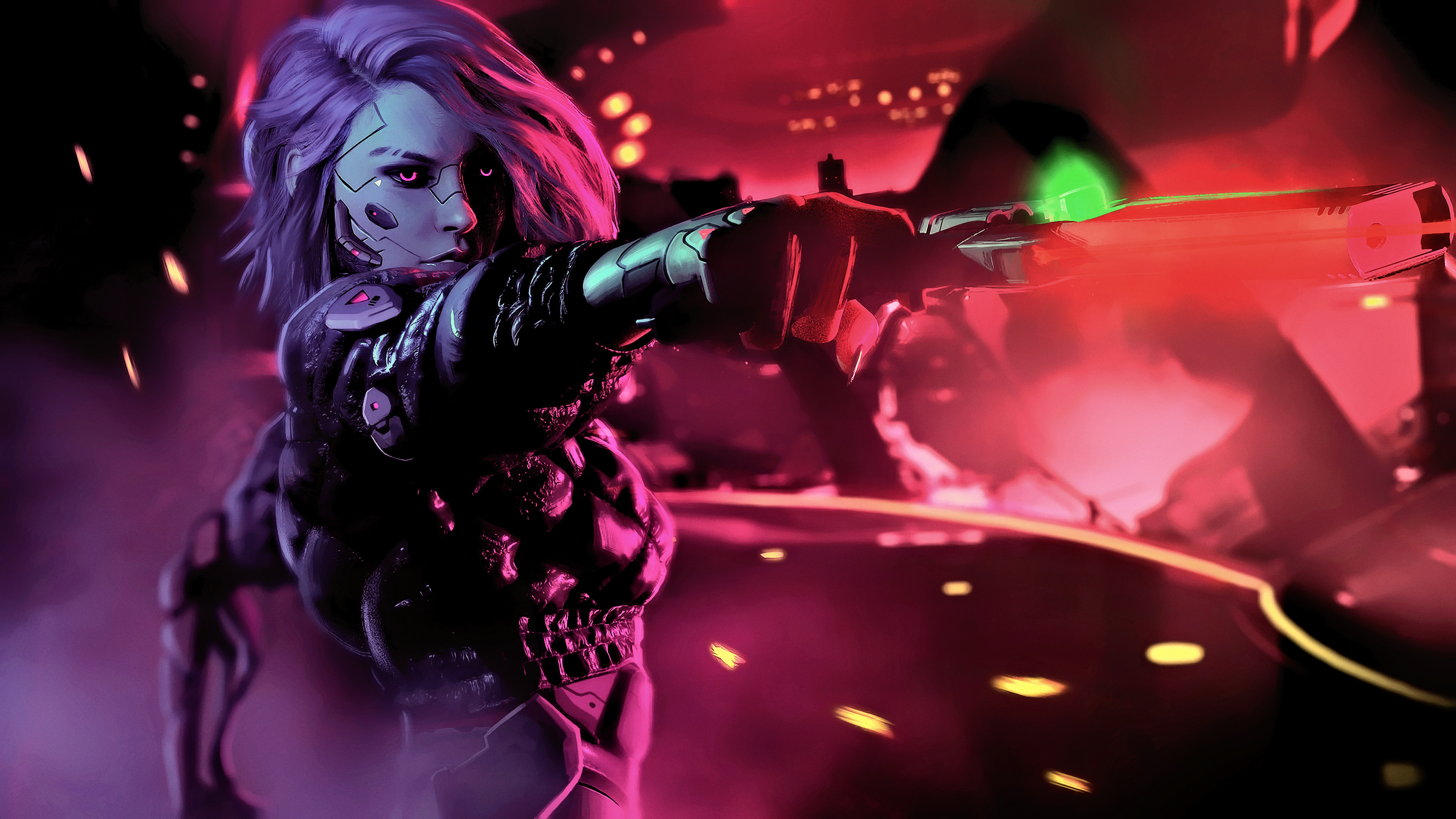 4K Cyberpunk Girl Wallpapers