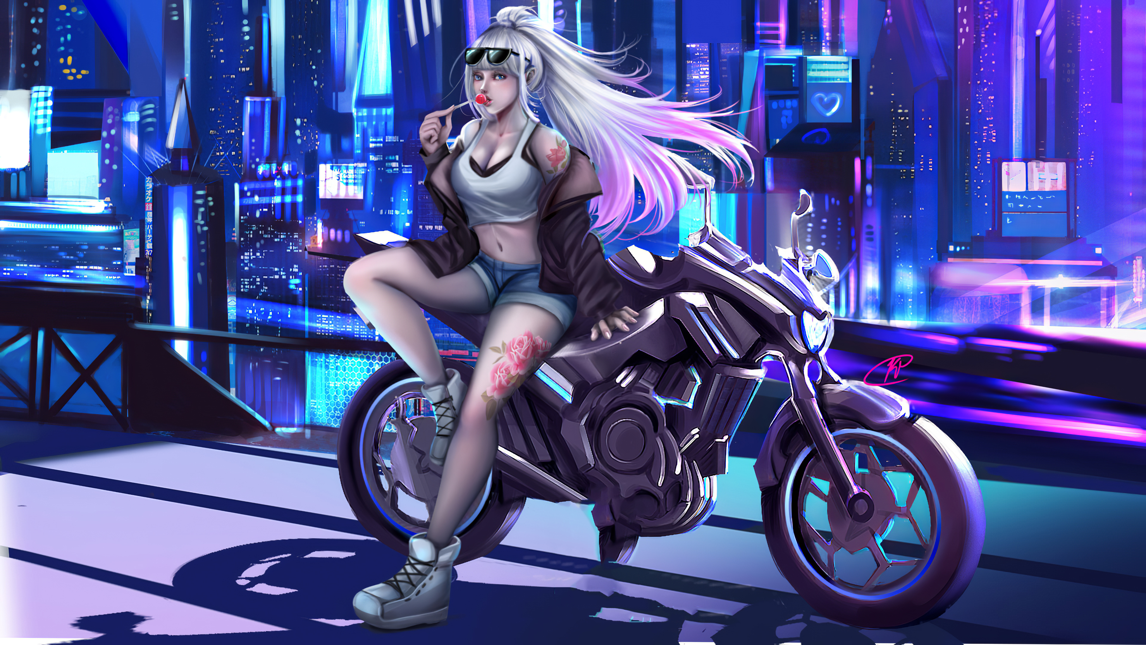 4K Cyberpunk Girl Wallpapers