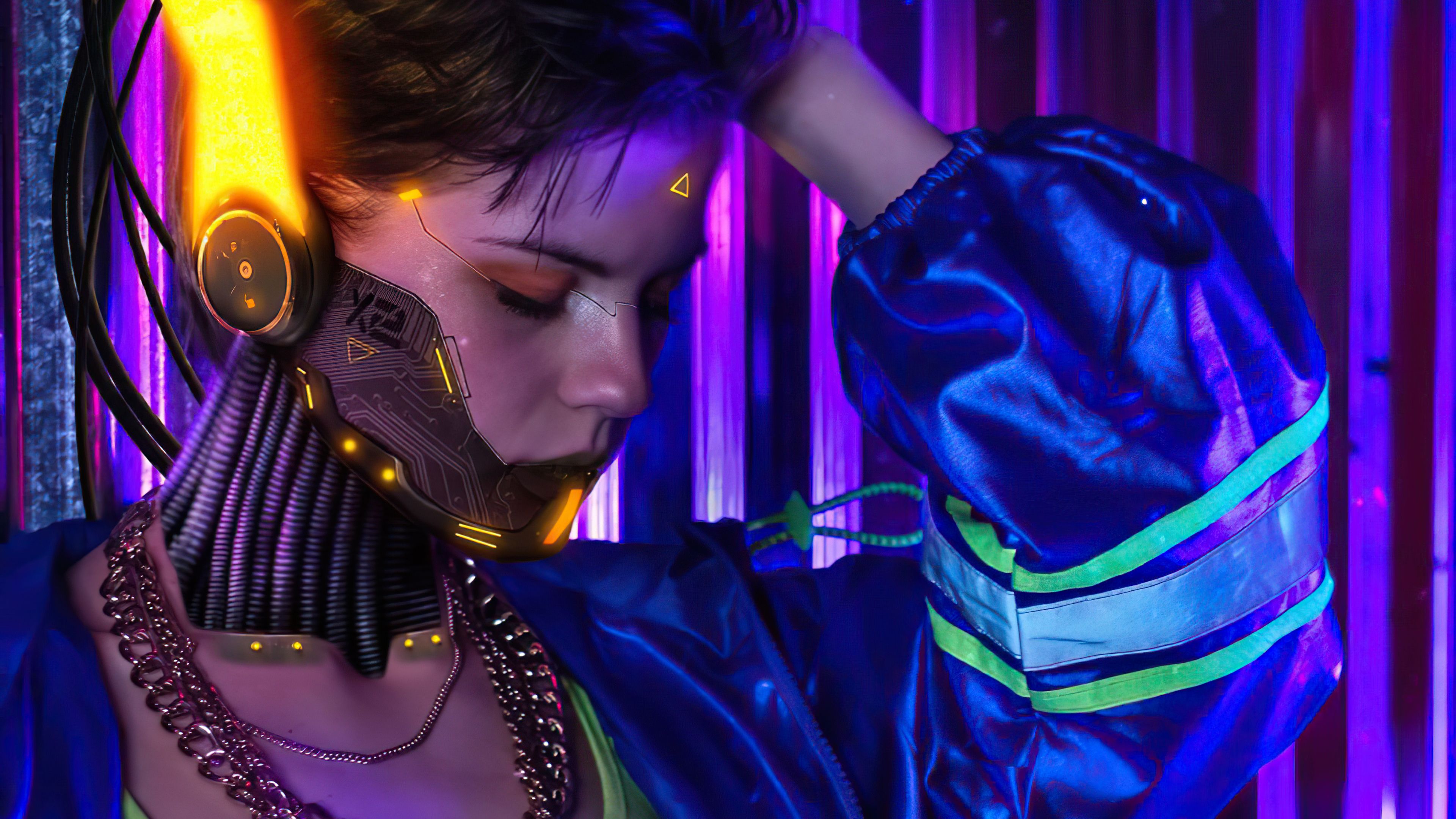 4K Cyberpunk Girl Wallpapers