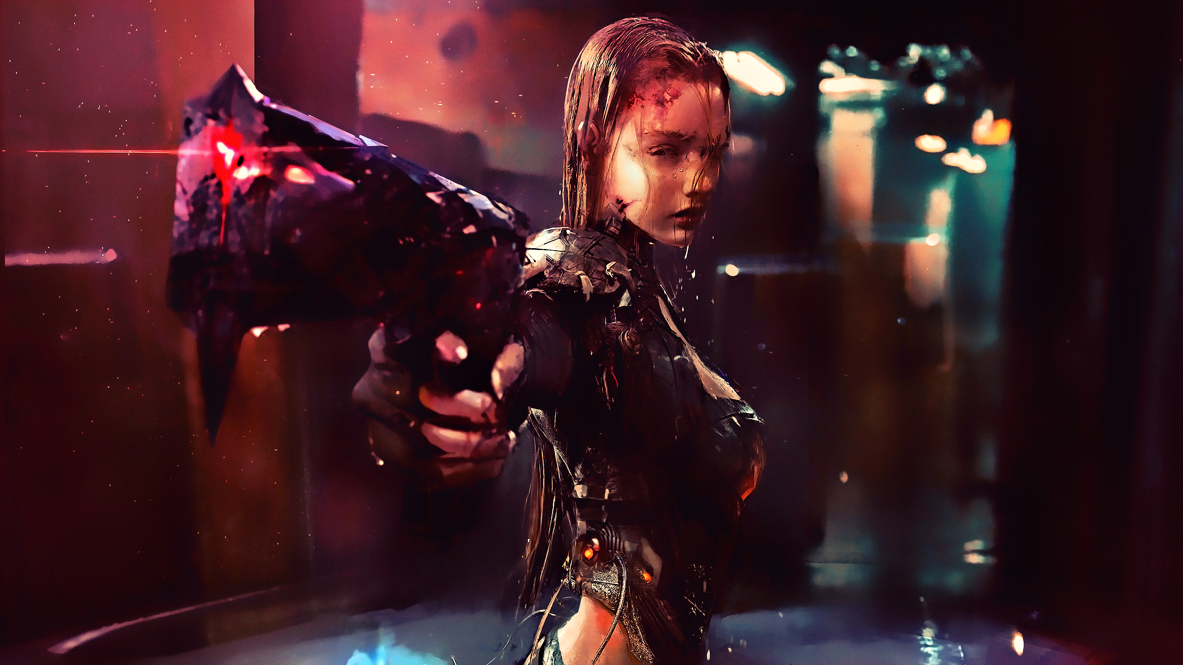 4K Cyberpunk Girl Wallpapers