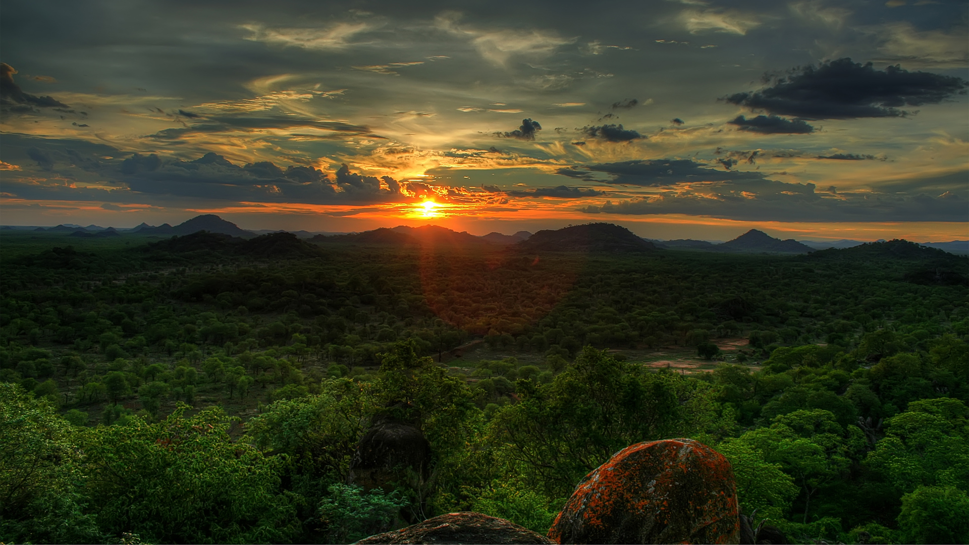 African Sunset Wallpapers