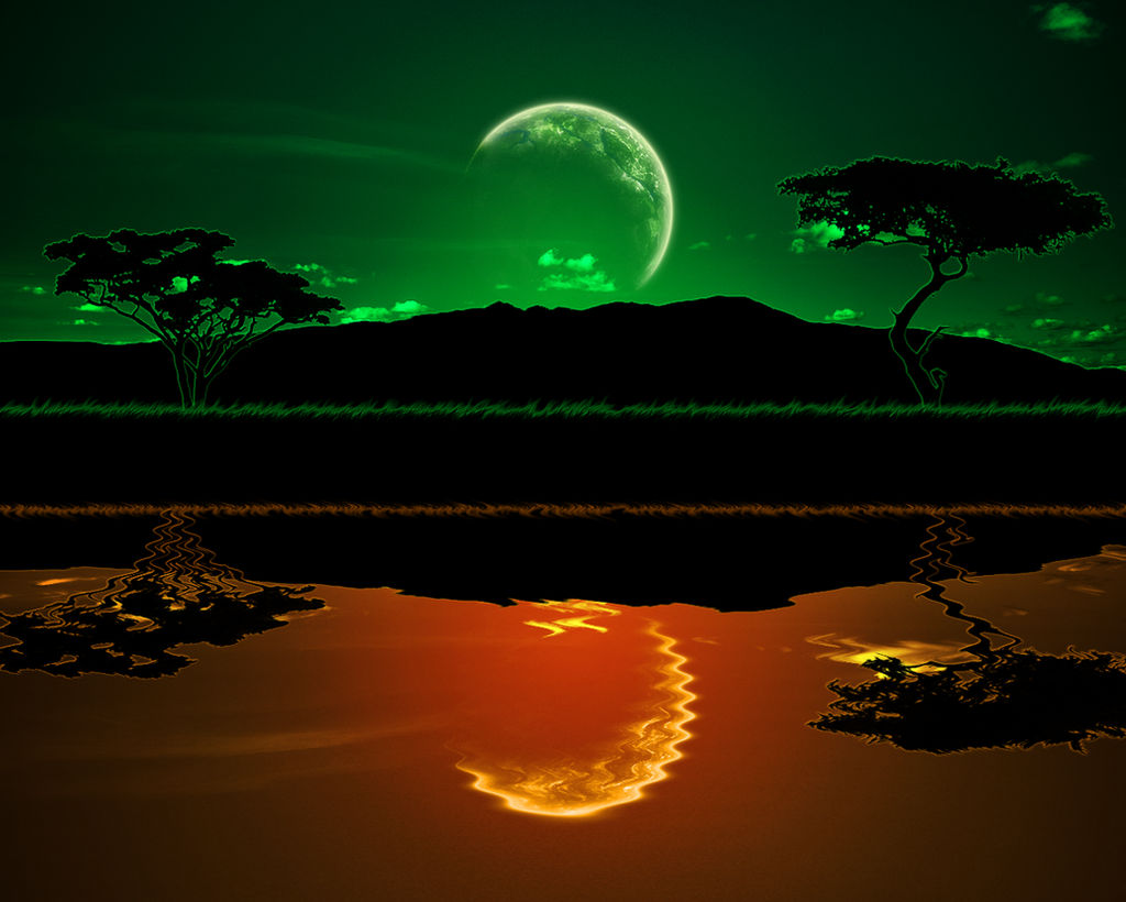 African Sunset Wallpapers