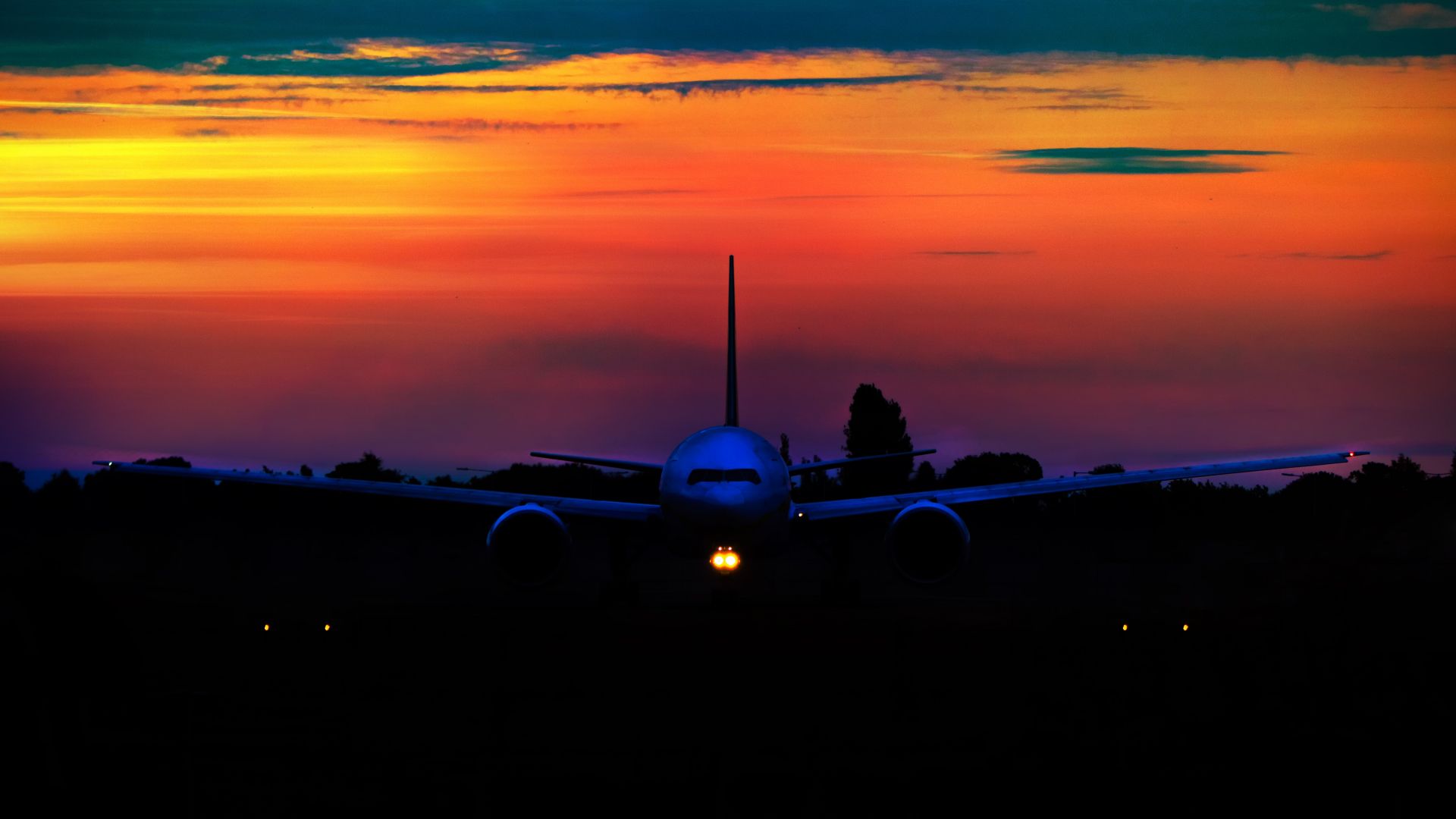 Airplane Sunset Wallpapers