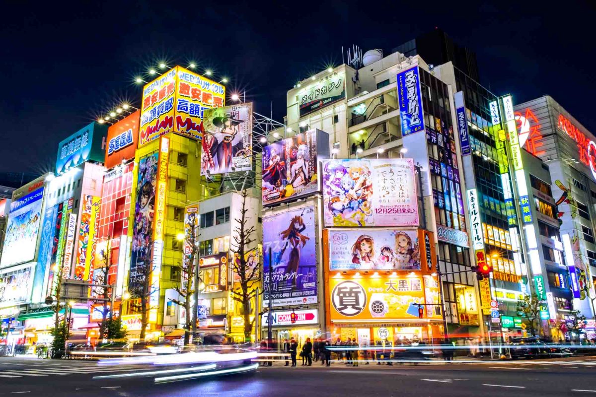 Akihabara At Night Wallpapers