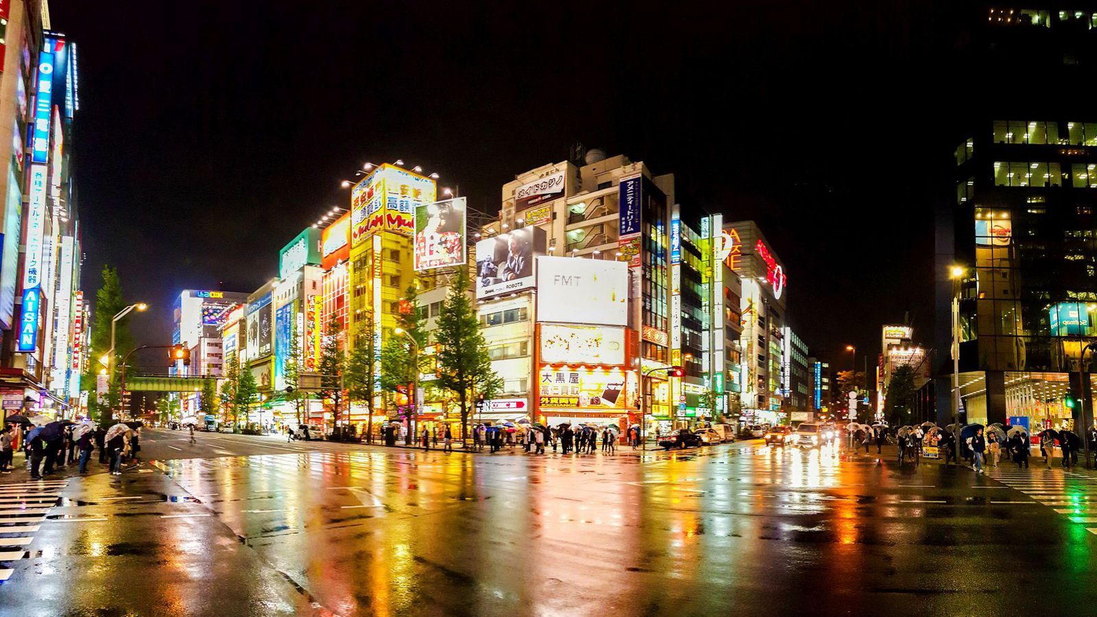 Akihabara At Night Wallpapers